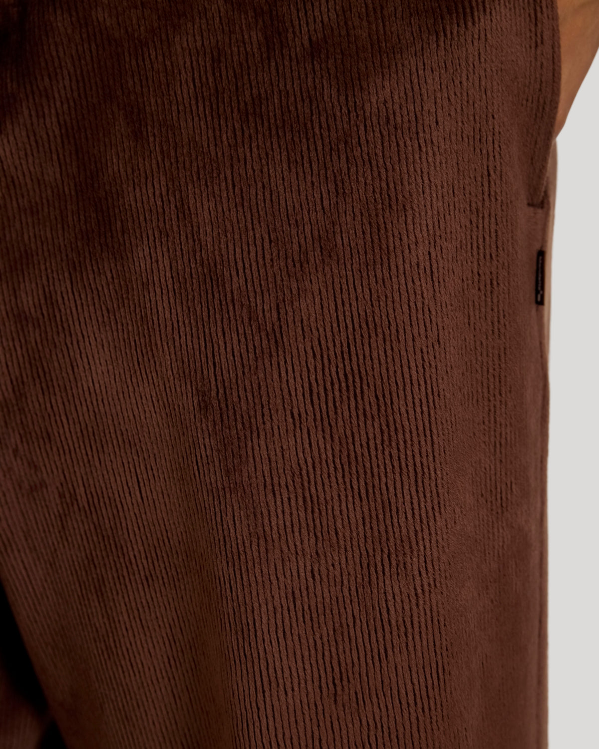 The Soft Luxe Velour Rib Wide-Leg Pant - Chicory Coffee