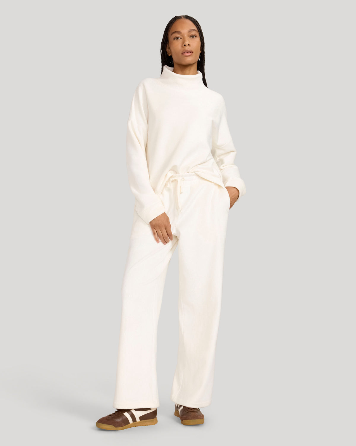 The Women’s Soft Luxe Velour Rib Fleece Set