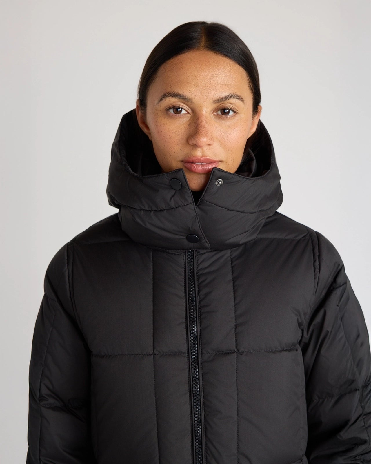 The RDS 700 Fill Power GRS Certified Recycled Poly Square-Quilted Parka - Black