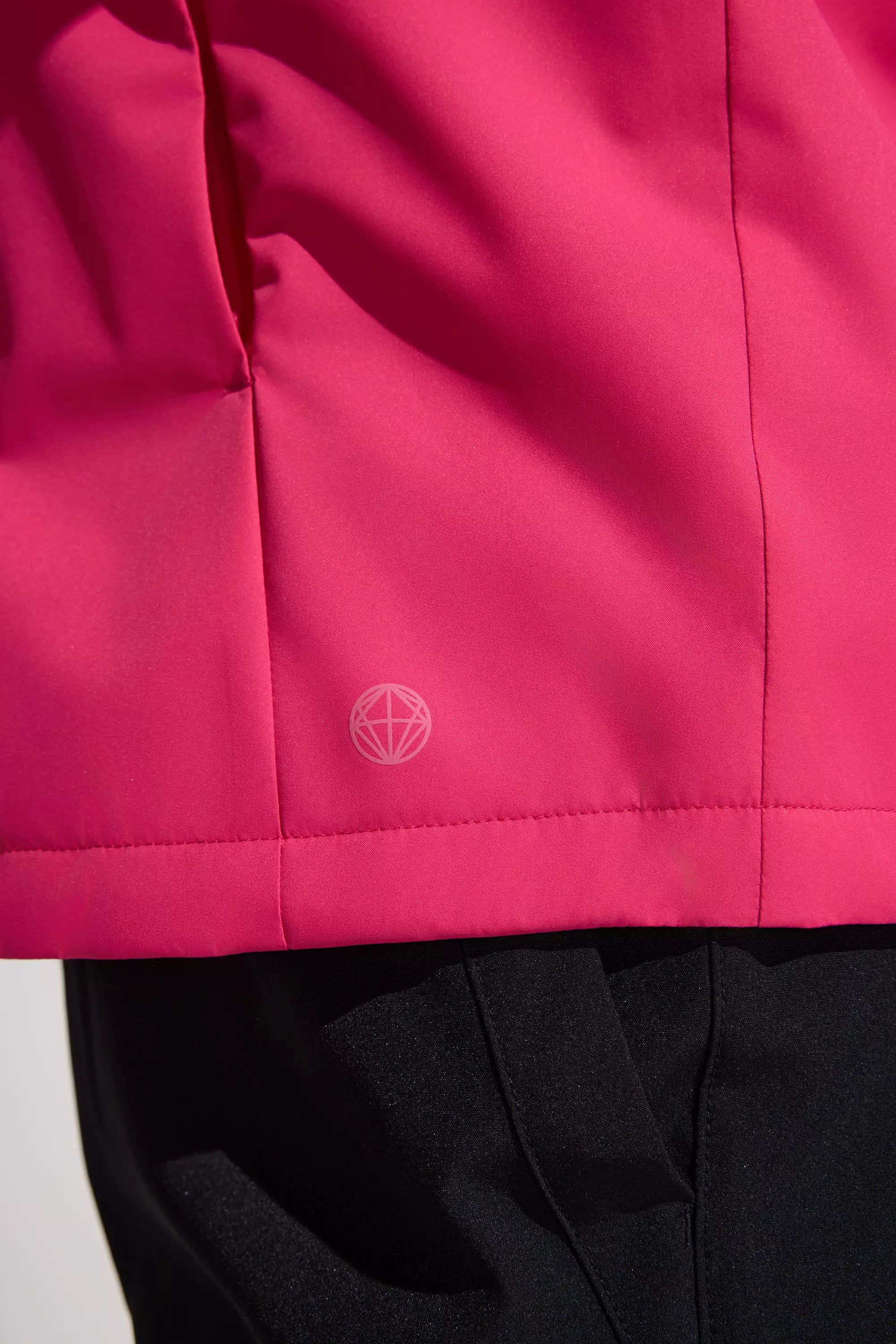 The Wind + Water-Resistant GRS Certified Poly Lined Rain Jacket - Raspberry Sorbet