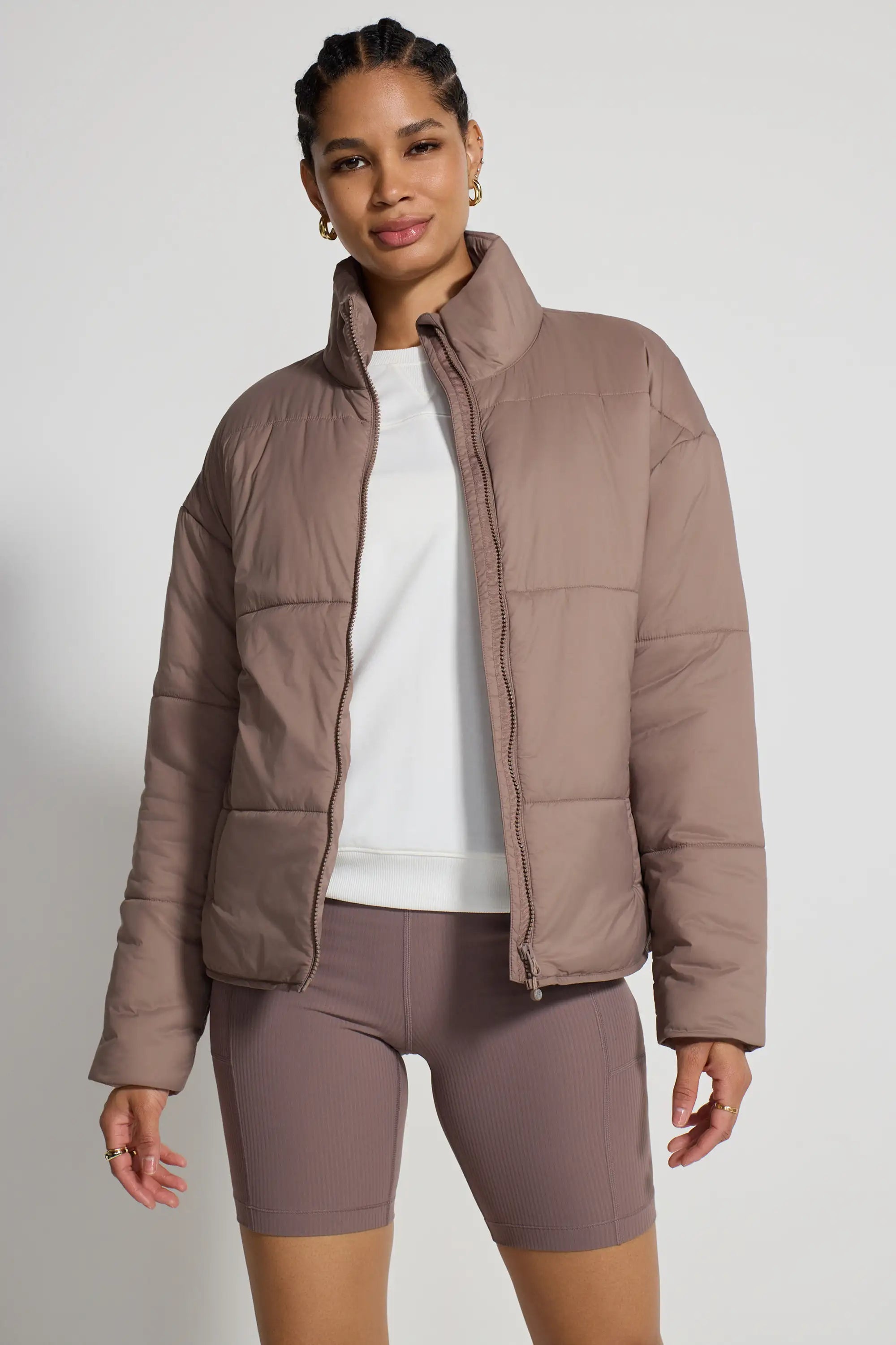 The Sorona™ Fill GRS Certified Recycled Poly Insulated Jacket - Taupe