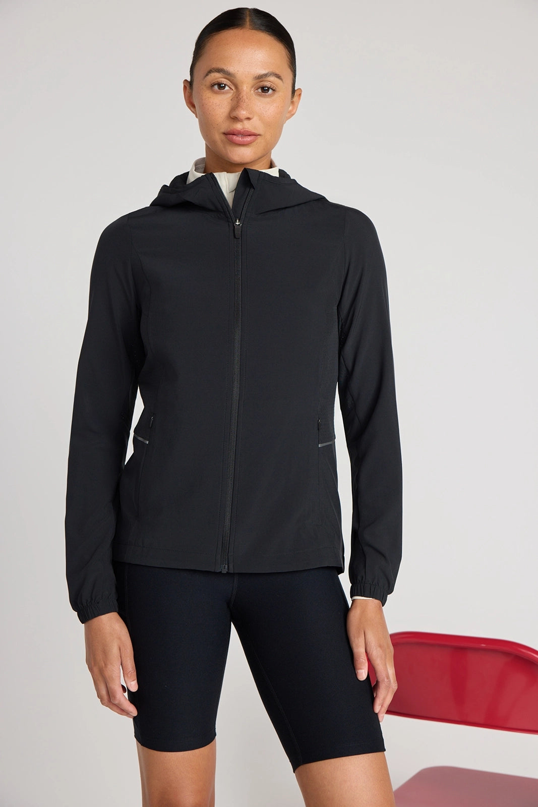 The Lightweight Stretch GRS Certified Recycled Poly Jacket - Black