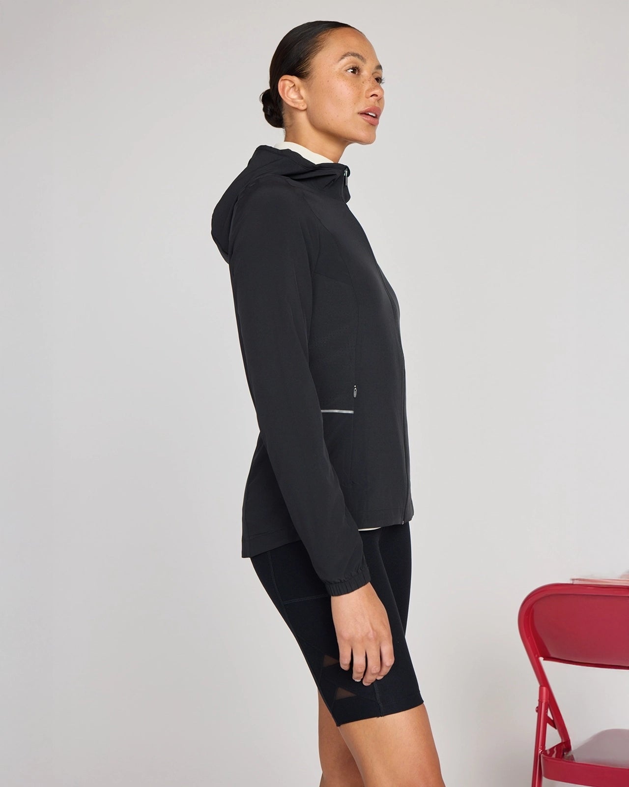 The Lightweight Stretch GRS Certified Recycled Poly Jacket - Black