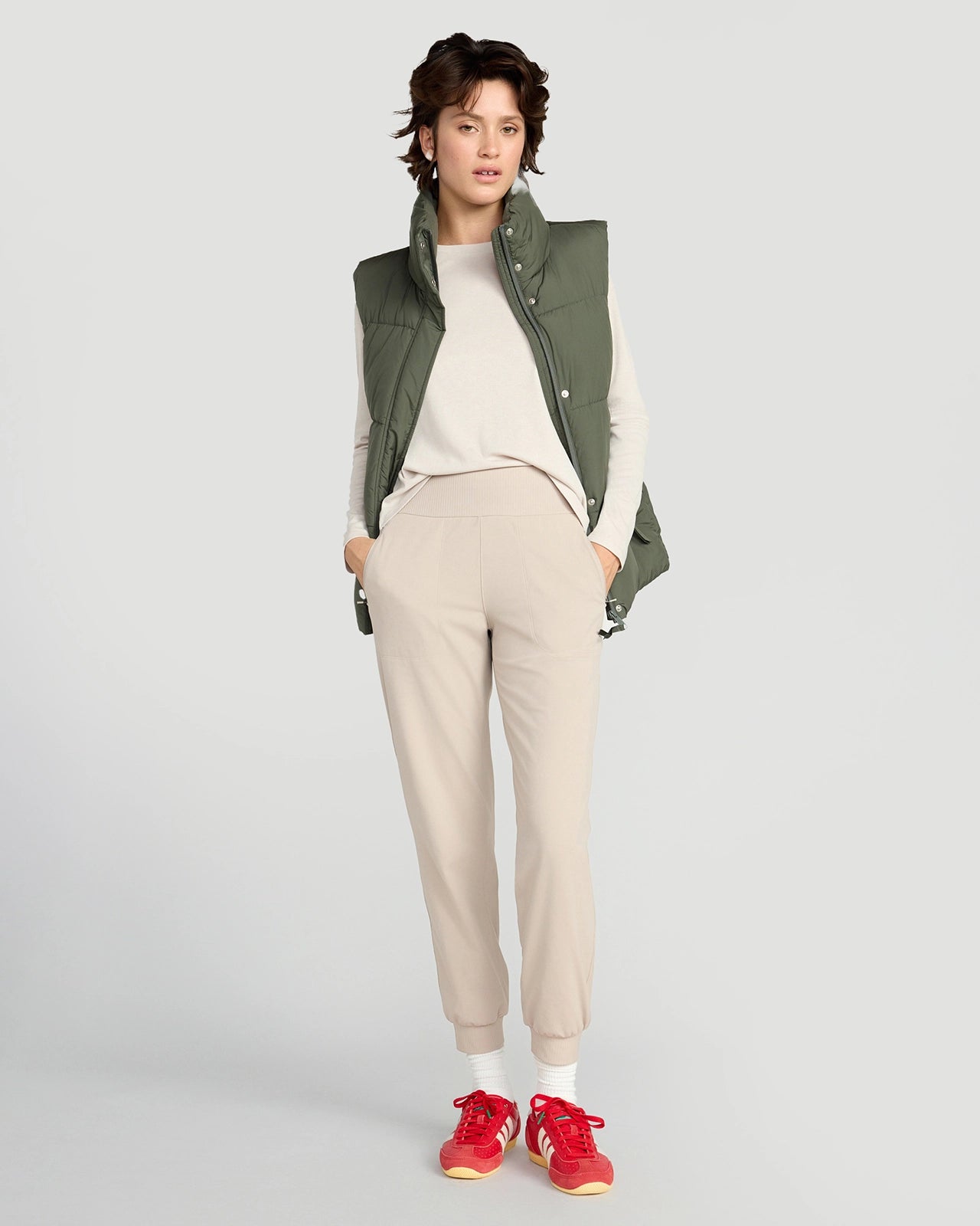 The Sorona™ Fill GRS Certified Recycled Poly Puffer Vest - Kambaba Green