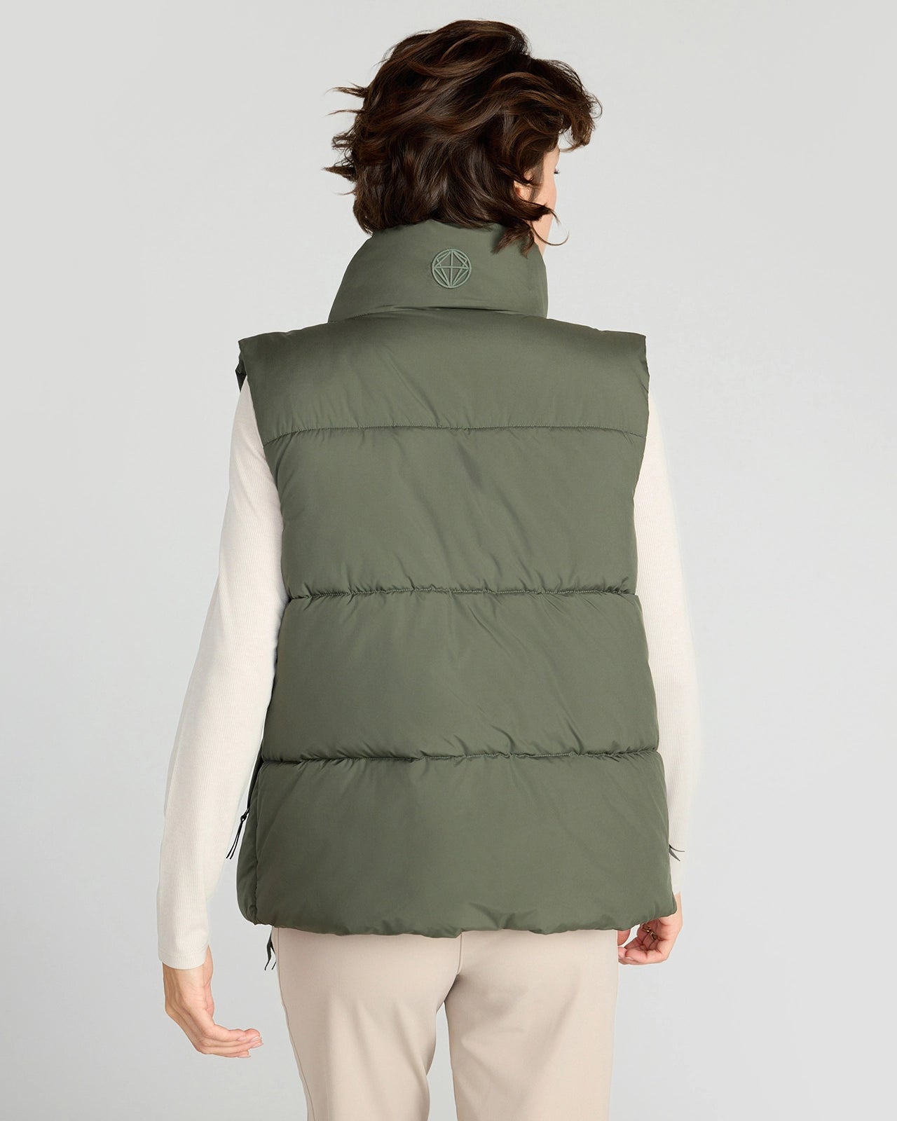 The Sorona™ Fill GRS Certified Recycled Poly Puffer Vest - Kambaba Green