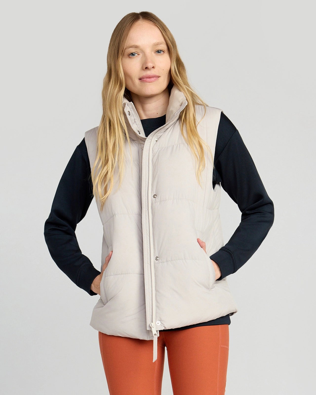The Sorona™ Fill GRS Certified Recycled Poly Puffer Vest - Nacreous Clouds