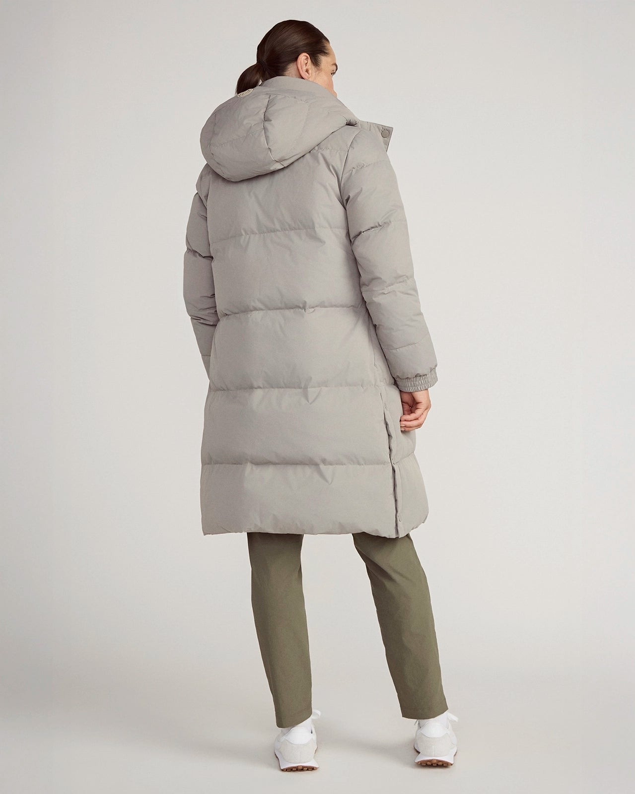 The RDS 700-Fill Power GRS Certified Recycled Polyester Longline Puffer Parka - Mushroom
