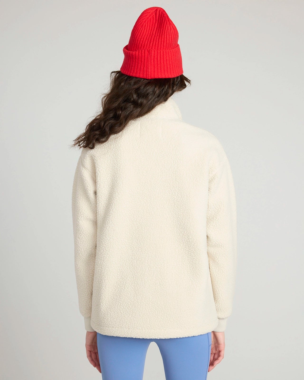 The Soft Sherpa and Crinkle Trim GRS Certified Recycled Poly Fleece Jacket