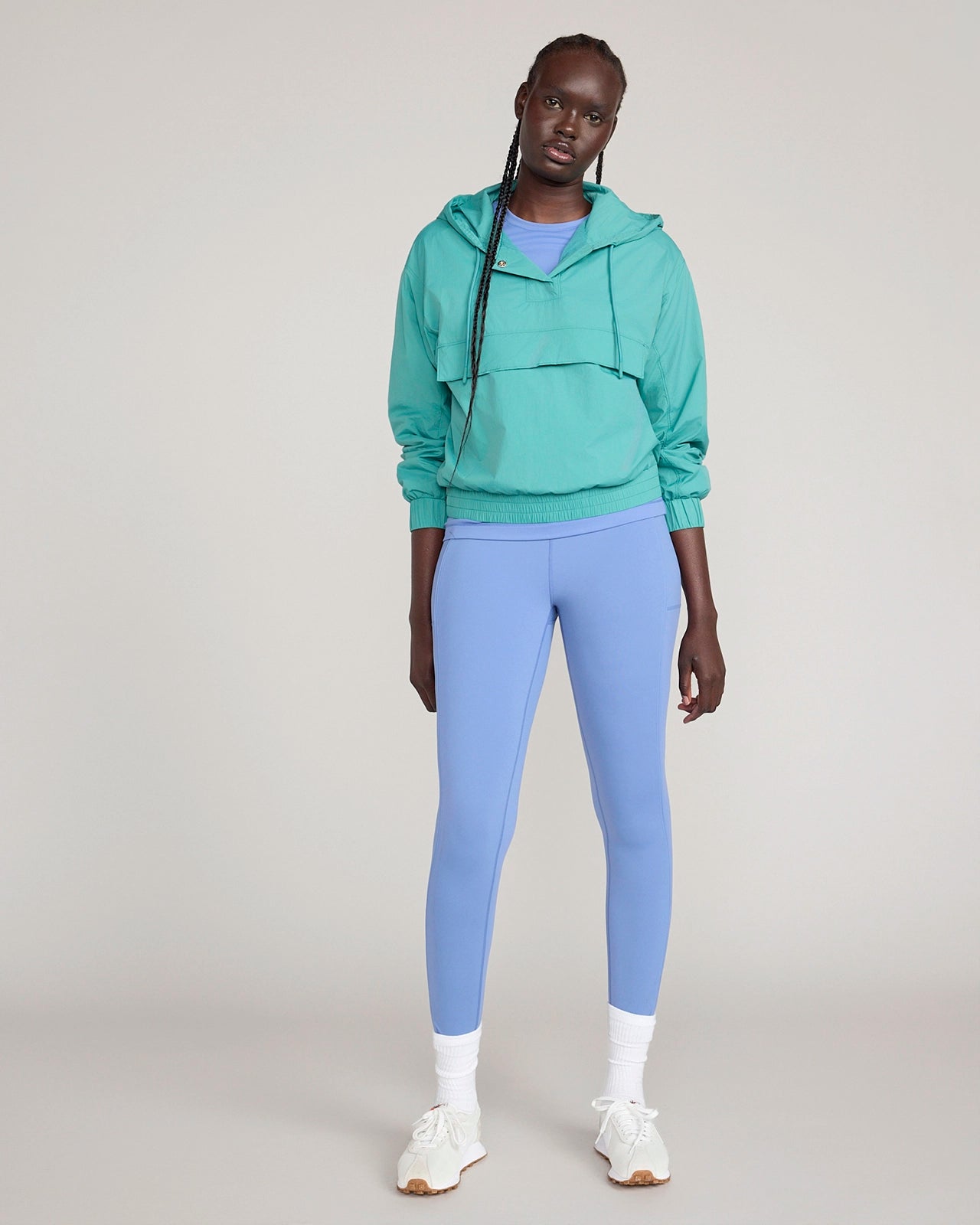 The Active Ripstop Popover Jacket - Bright Teal