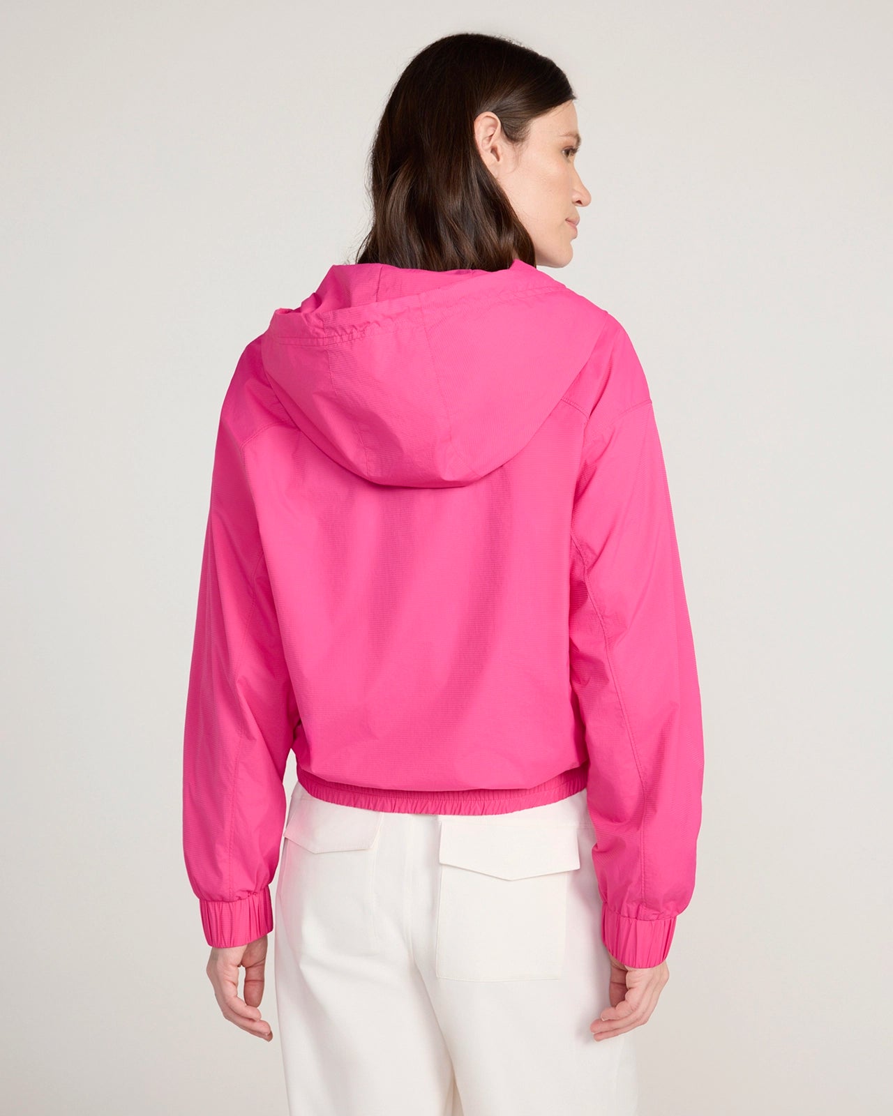 The Active Ripstop Popover Jacket - Fuschia Pink