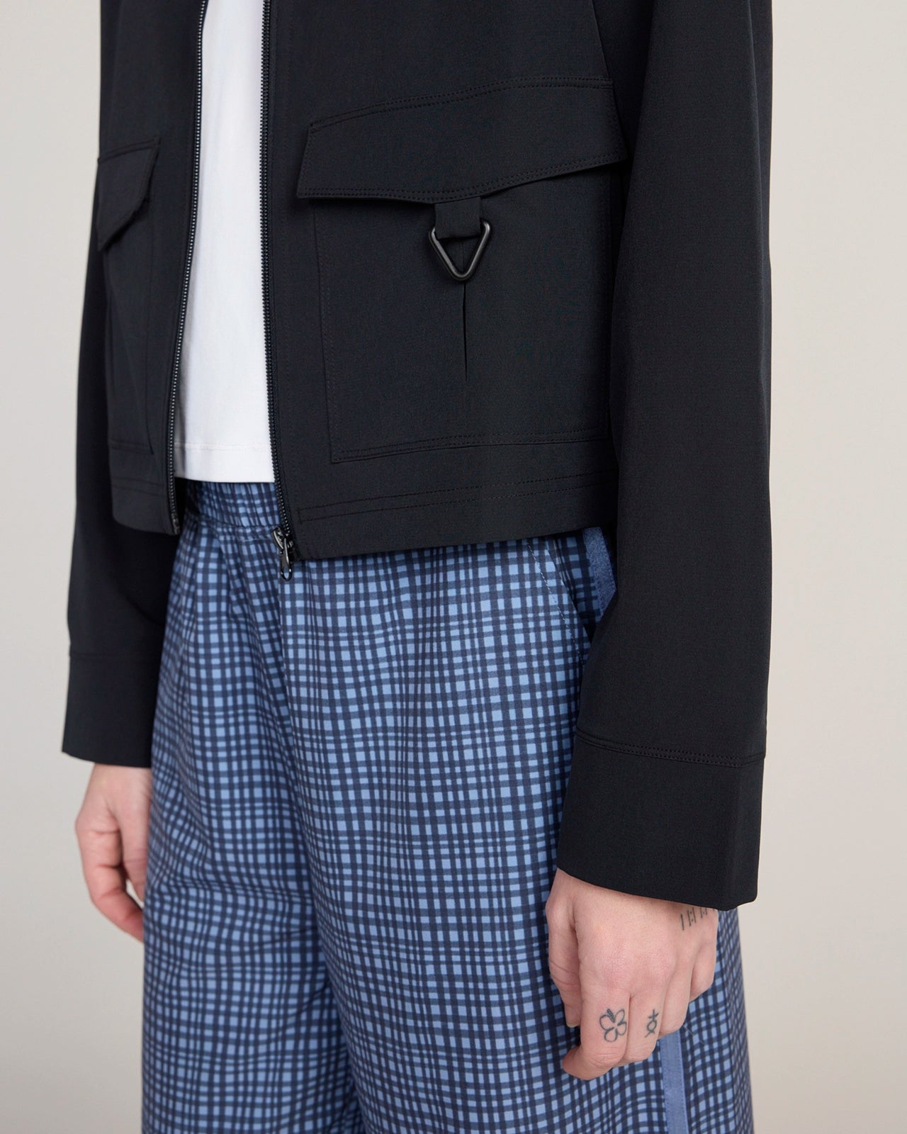 The Travel Utility Cargo Jacket - Black