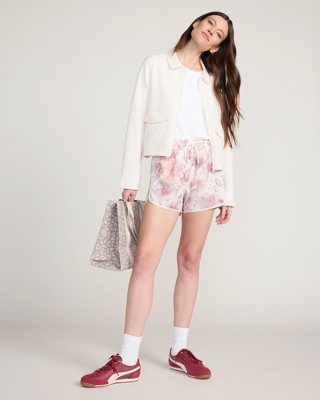 The Travel Utility Cargo Jacket - Sugar Swizzle Cream