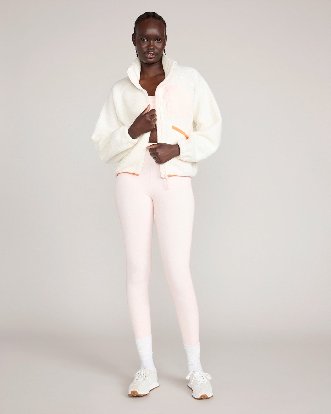 The Berber Soft Luxe GRS Certified Recycled Poly Trail Jacket - Coconut Milk