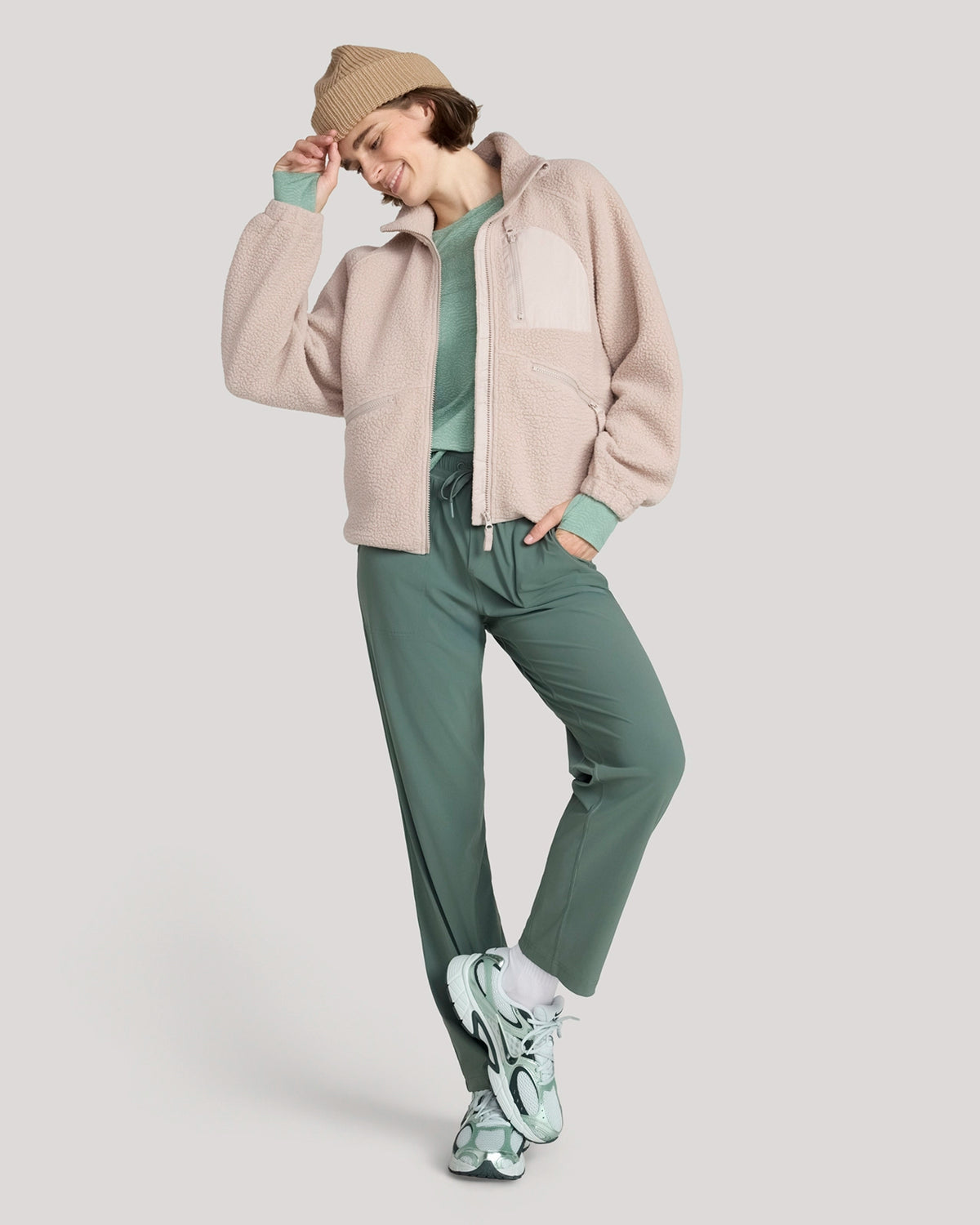 The Berber Soft Luxe Trail Jacket - Mushroom Beige