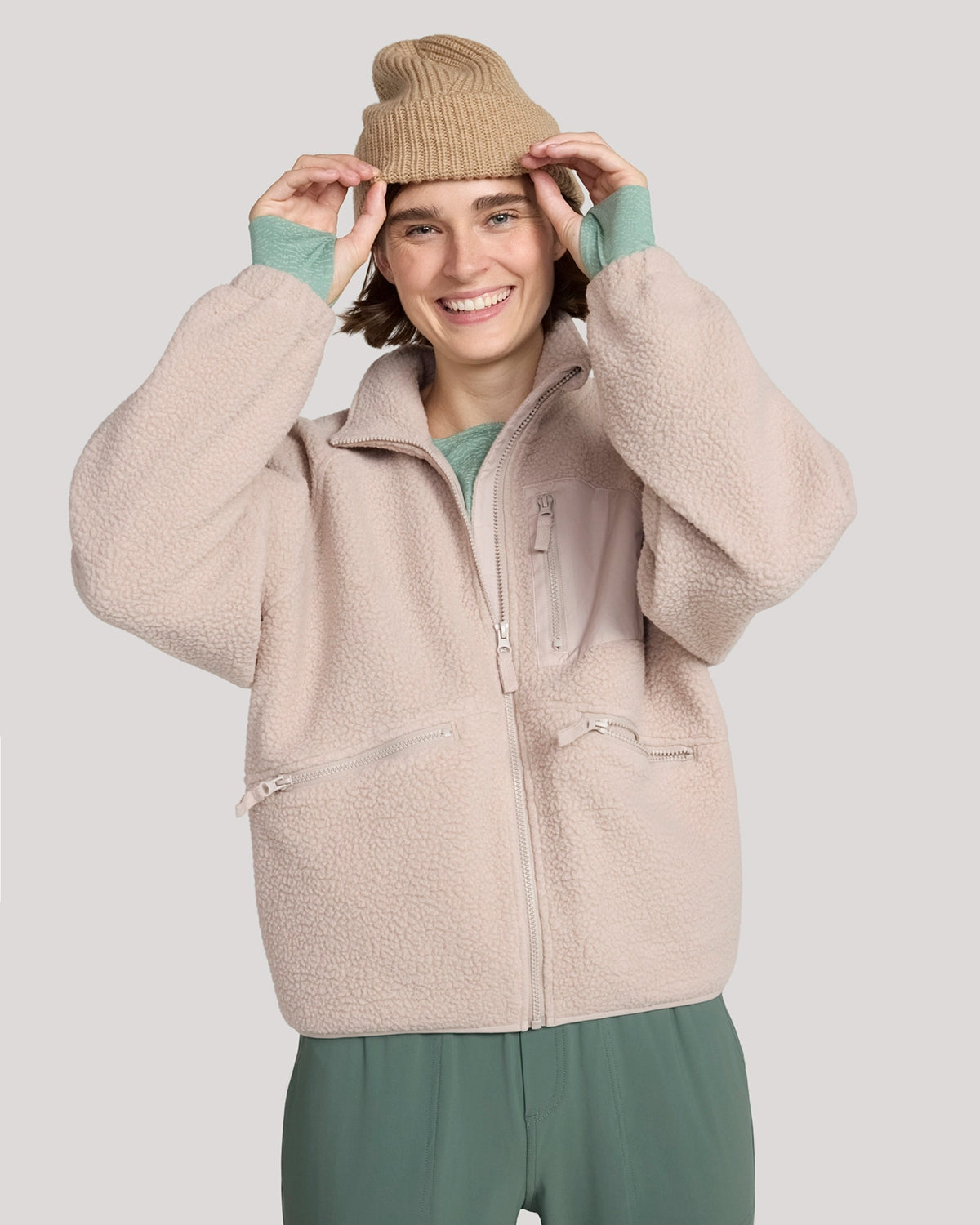 The Berber Soft Luxe Trail Jacket - Mushroom Beige