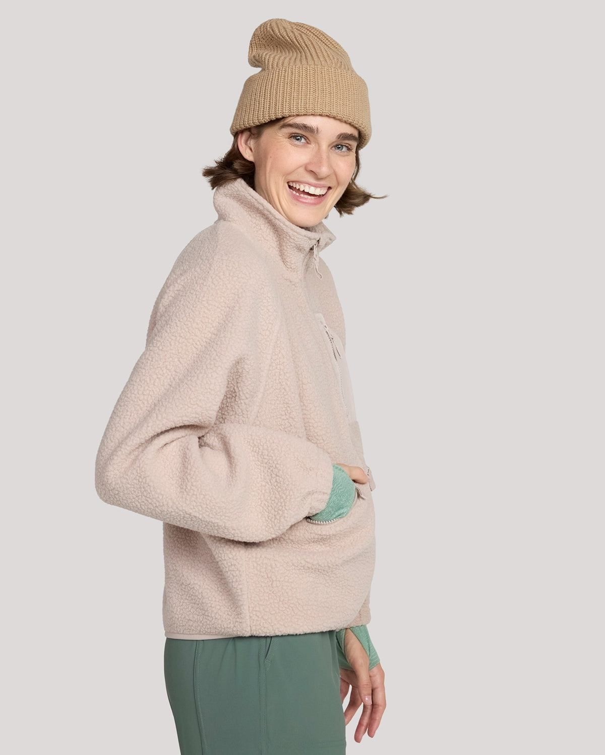 The Berber Soft Luxe Trail Jacket - Mushroom Beige