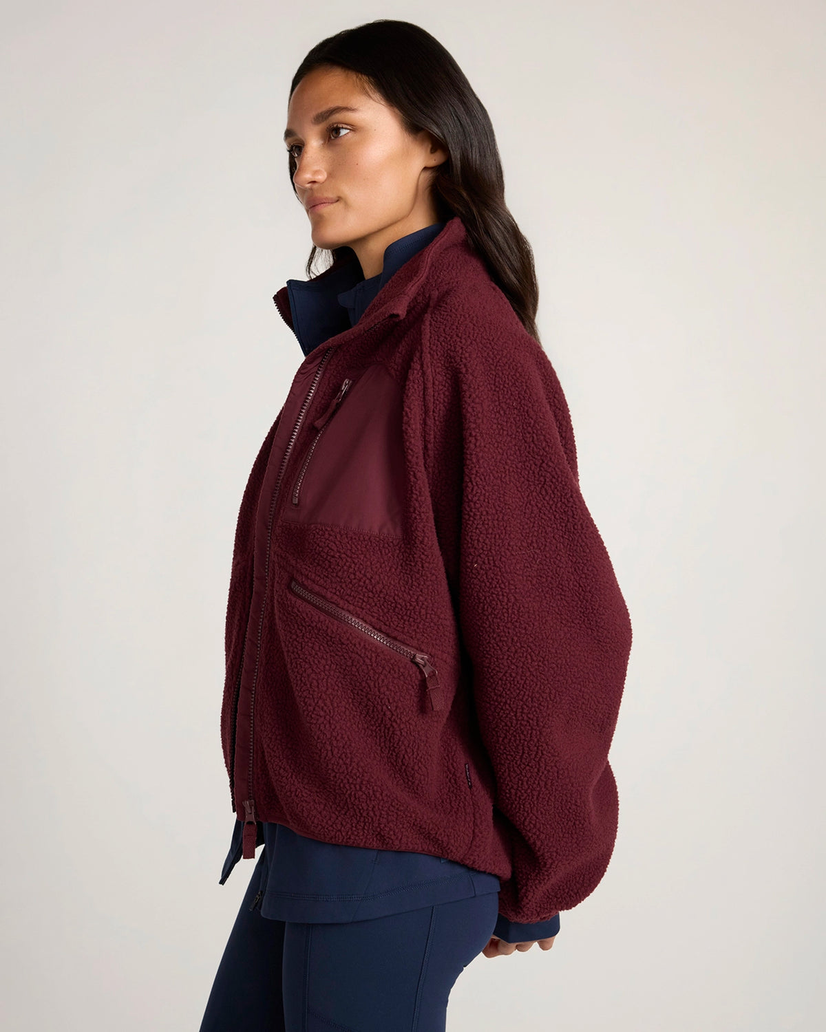 The Berber Soft Luxe Trail Jacket - Windsor Wine