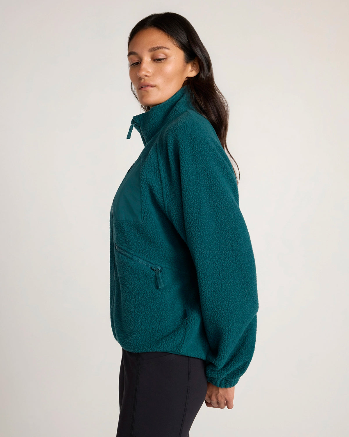 The Berber Soft Luxe Trail Jacket - Deep Teal Green