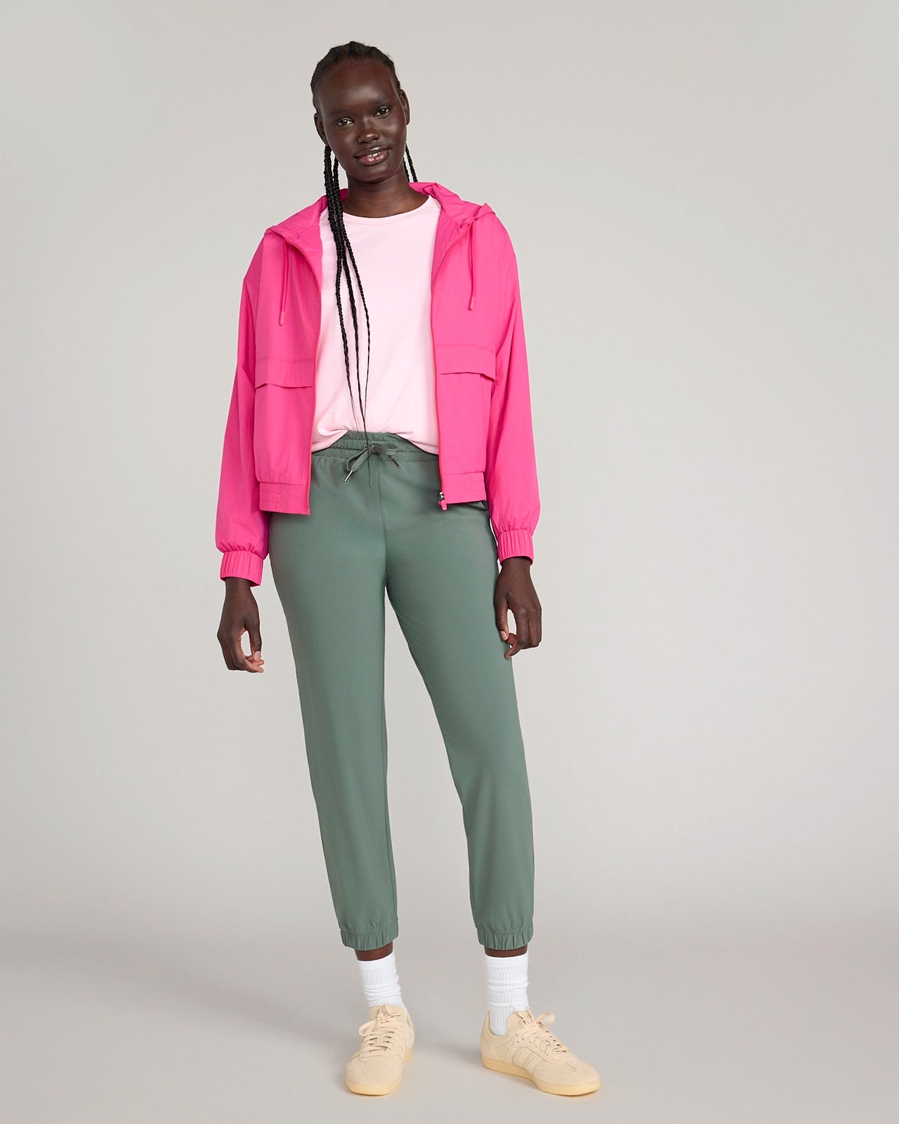 The Active Ripstop Full Zip Jacket - Fuschia Pink