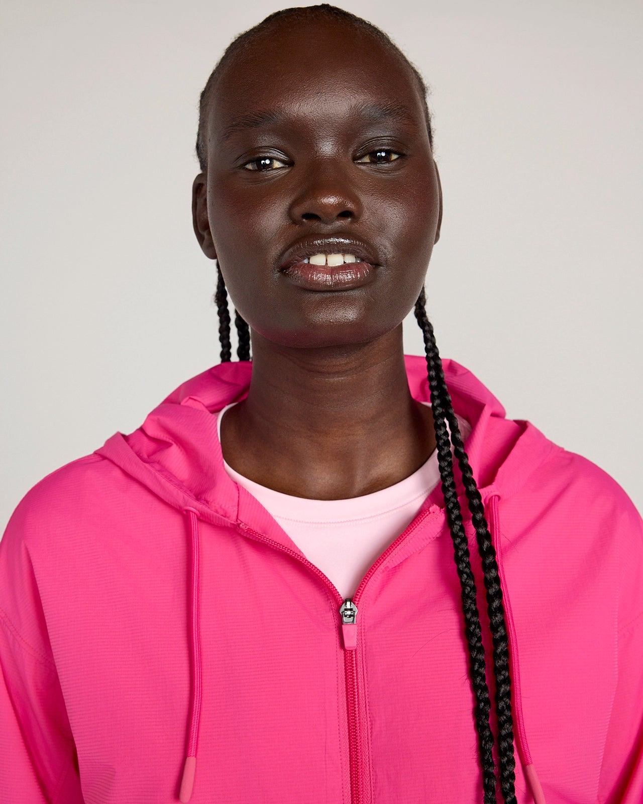 The Active Ripstop Full Zip Jacket - Fuschia Pink