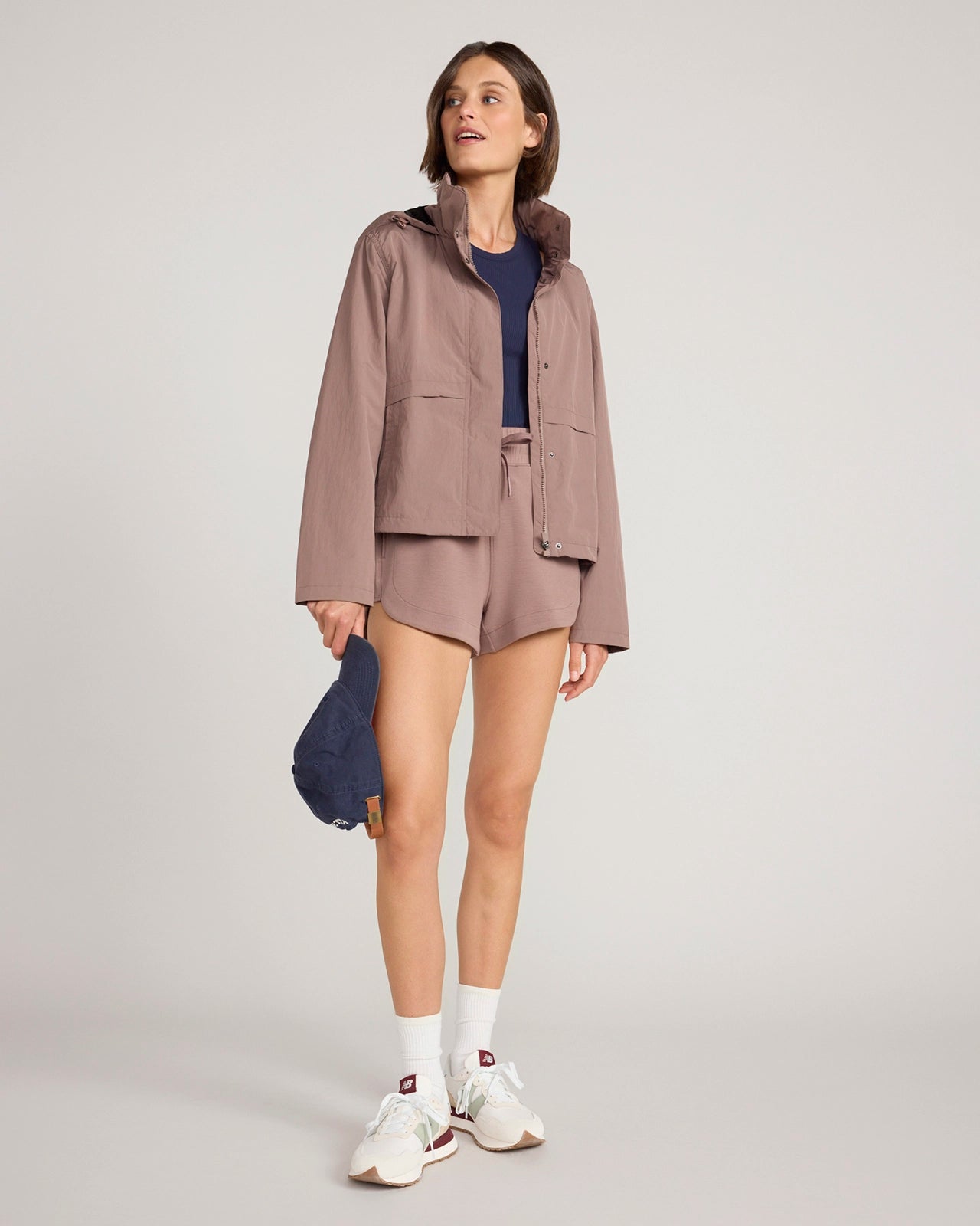 The Travel Outdoor Crinkle Jacket - Deep Taupe