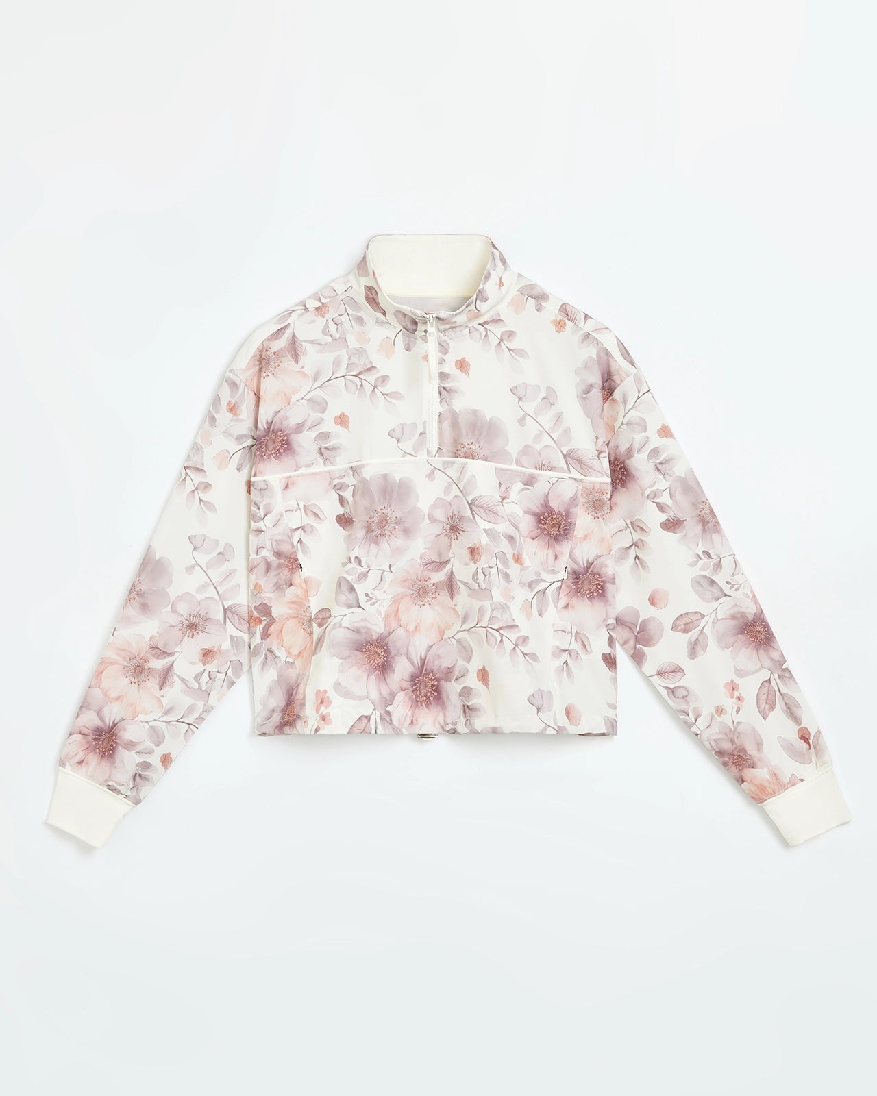 The Active Recharge Half Zip Jacket - Sunset Floral Print