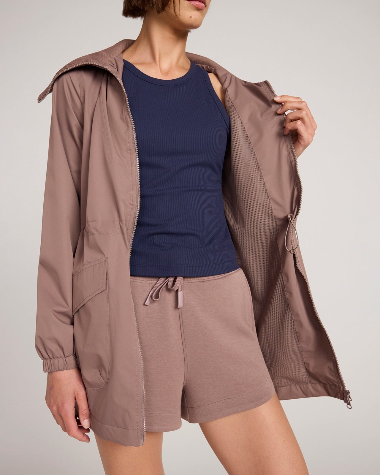 The Travel Mystical Rain Jacket - Deep Taupe