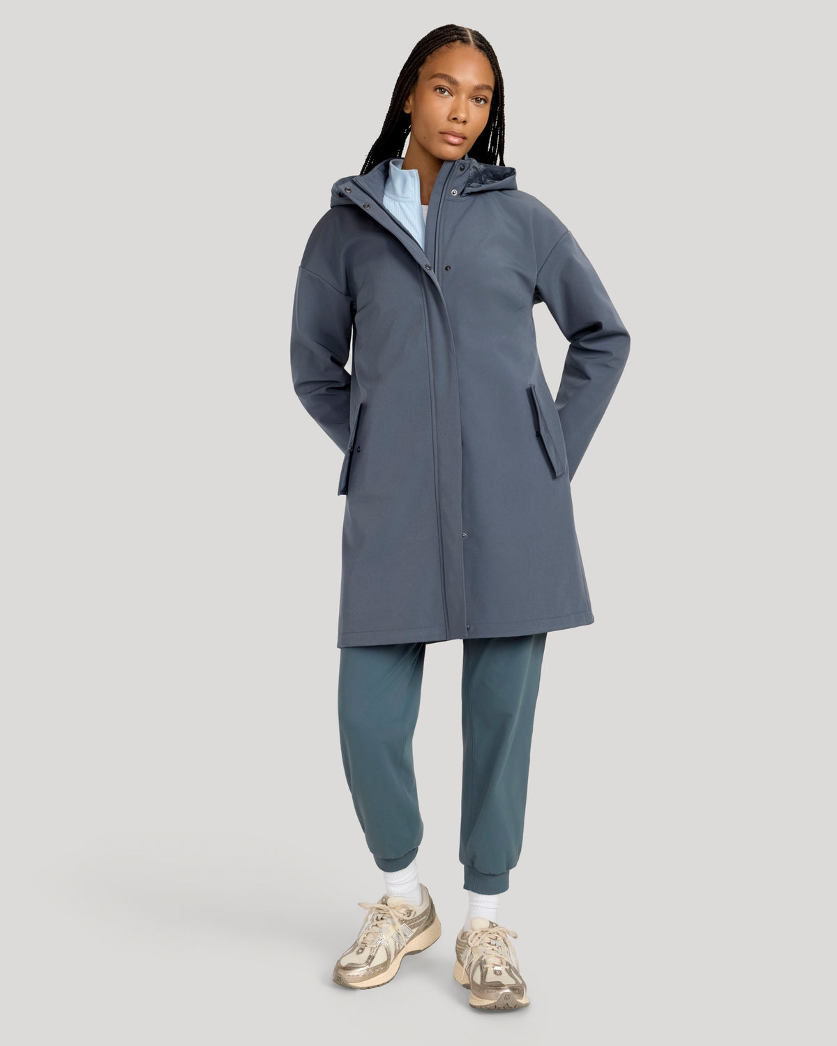 The Travel Long Softshell Jacket - Iron Grey