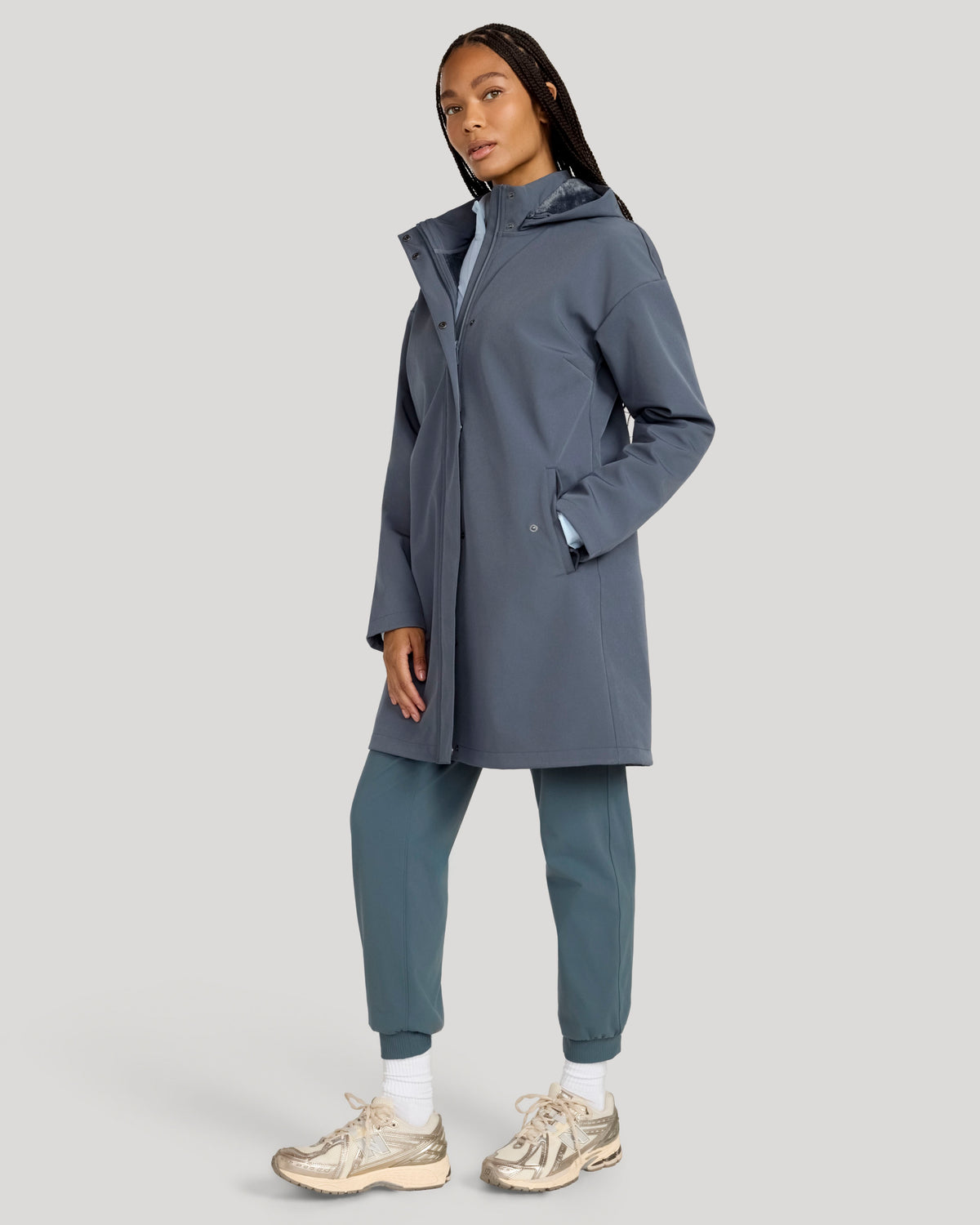 The Travel Long Softshell Jacket - Iron Grey