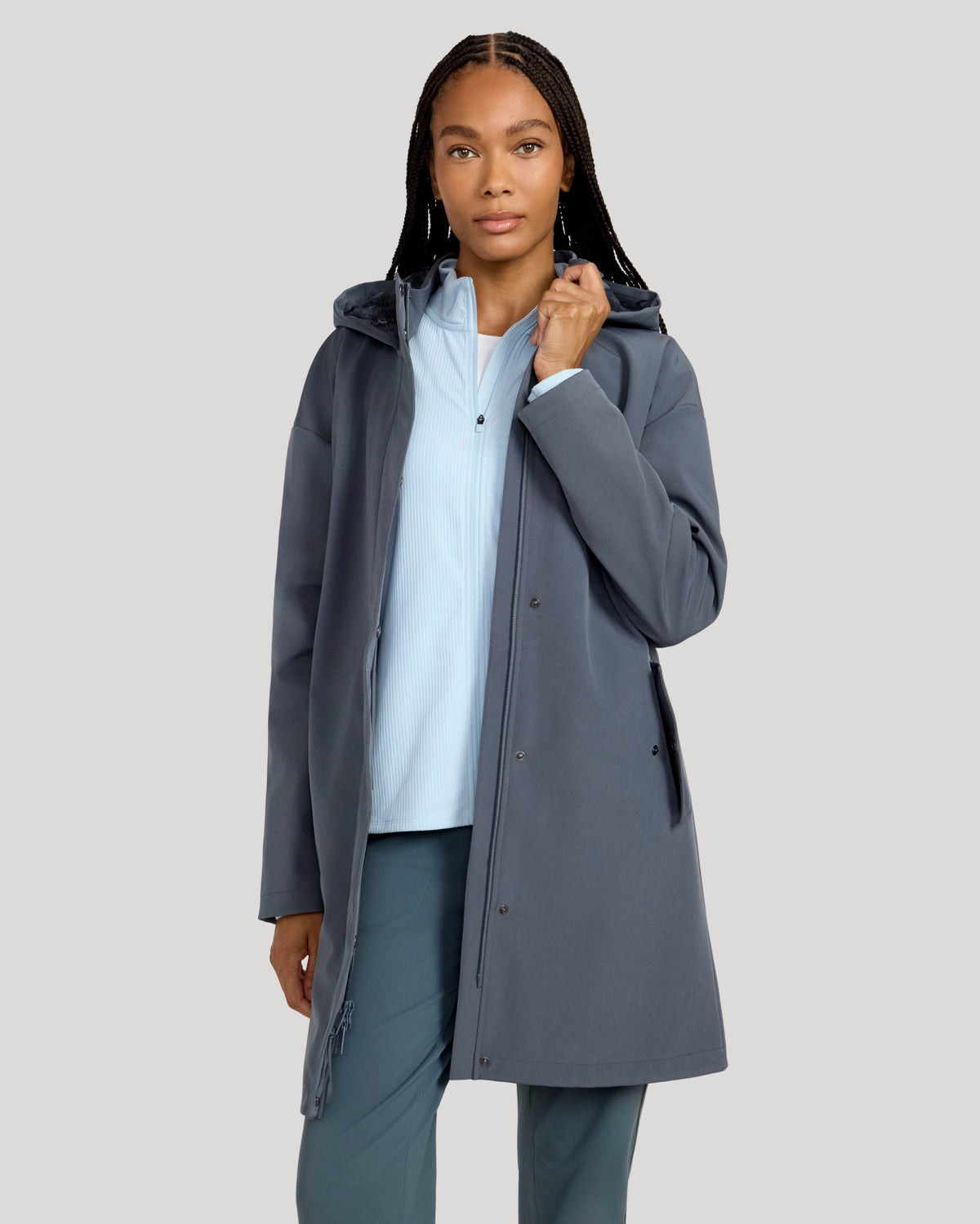 The Travel Long Softshell Jacket - Iron Grey