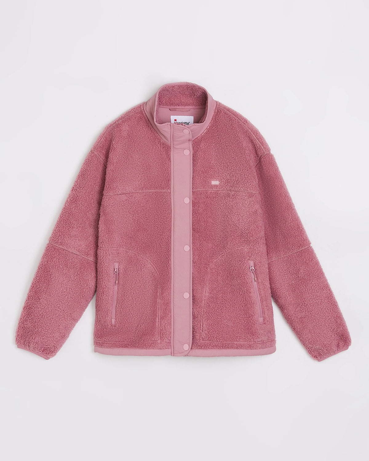 The Soft Luxe Snap Front Sherpa Jacket - Lilas Pink