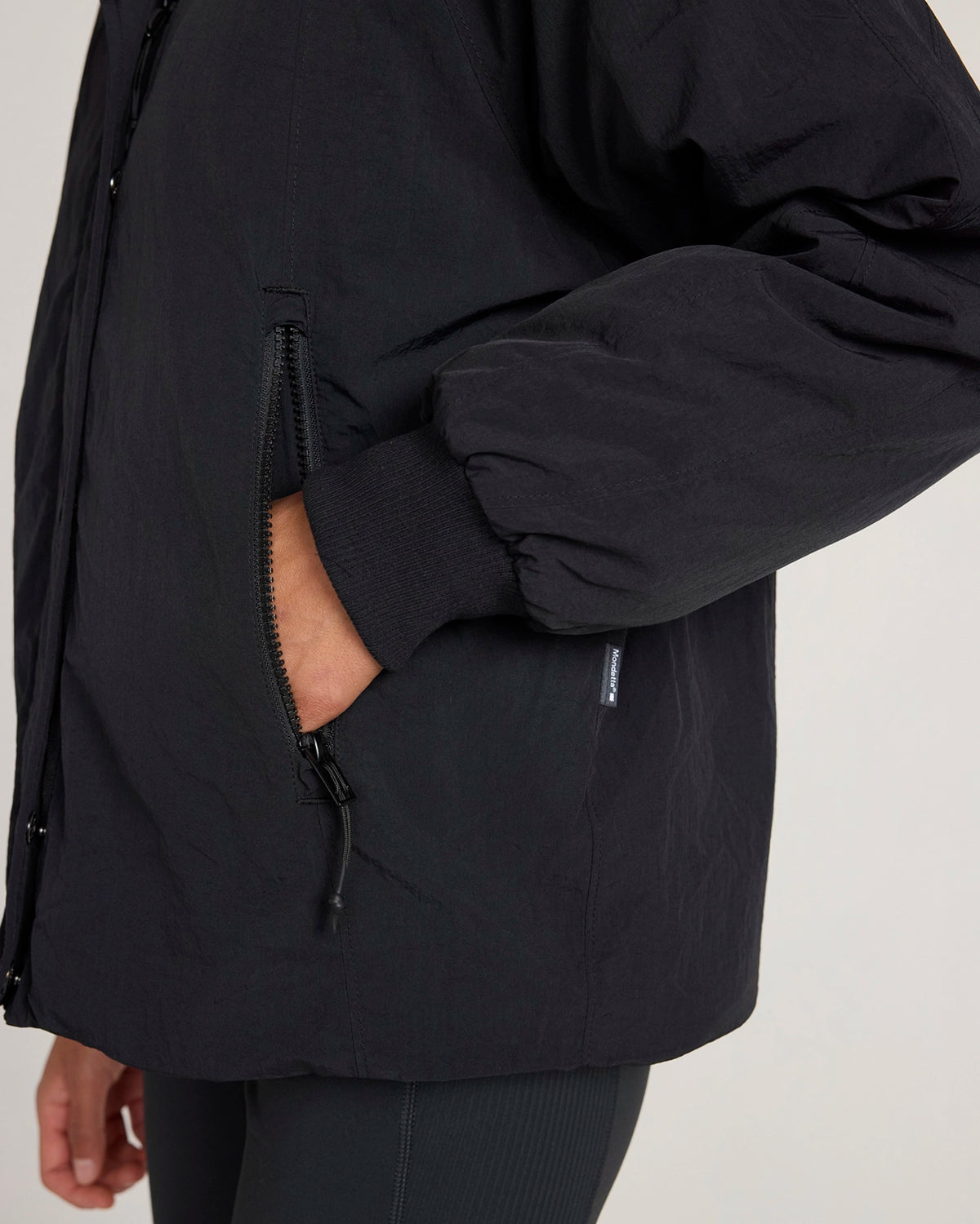 The Travel Fleece-Lined Coach Jacket - Black