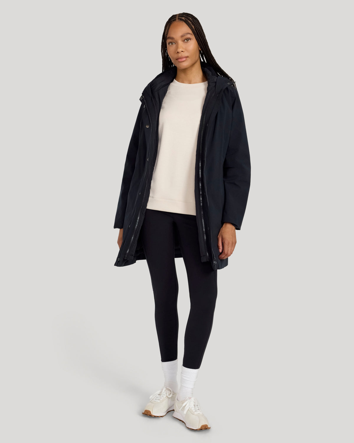The Travel 3-in-1 Filled Jacket - Black