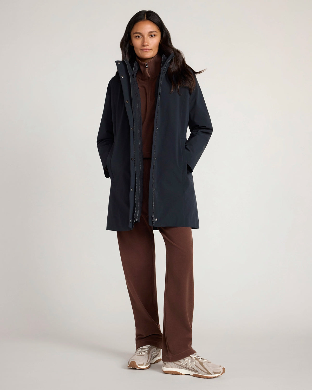 The Travel 3-in-1 Filled Jacket - Black