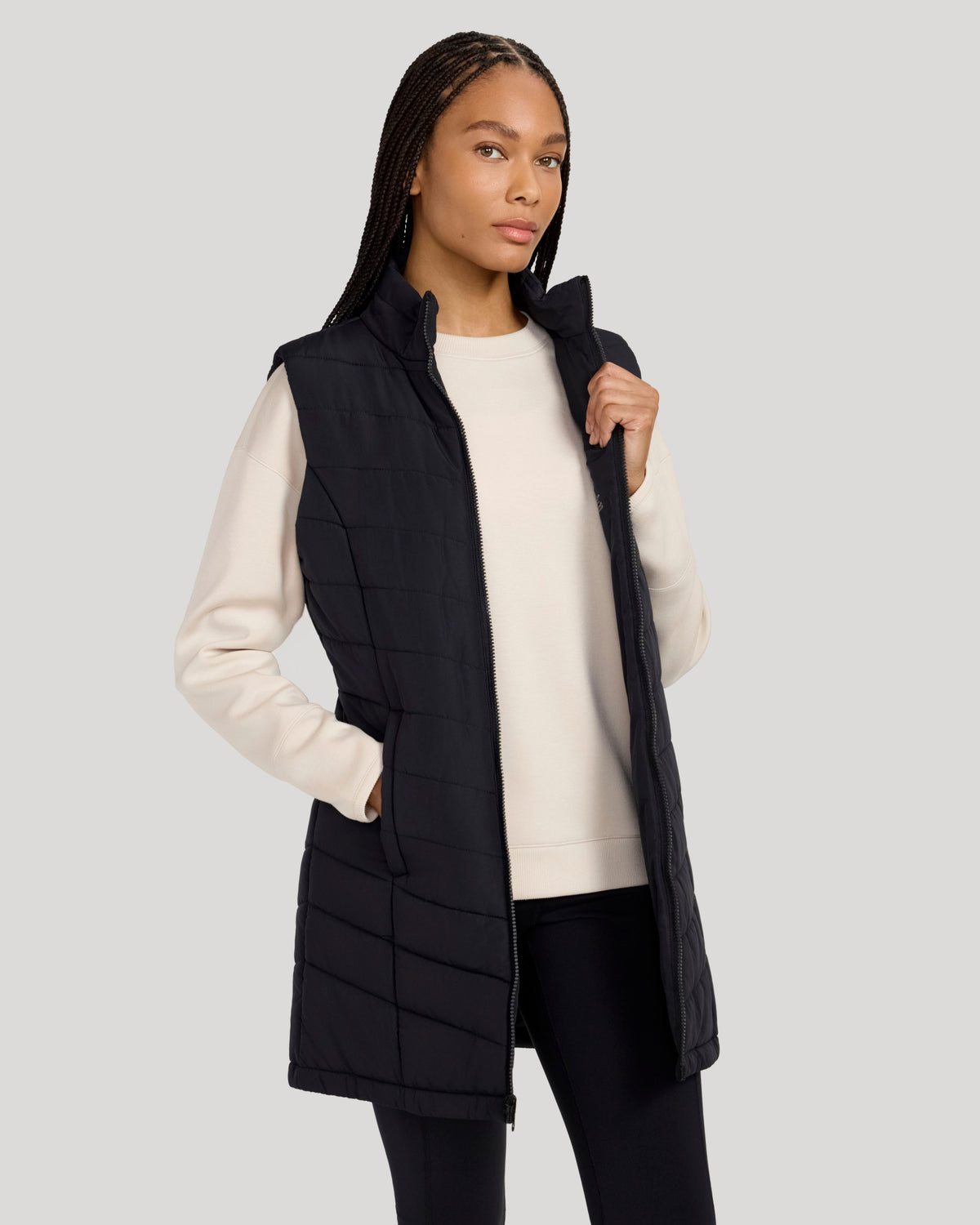 The Travel 3-in-1 Filled Jacket - Black
