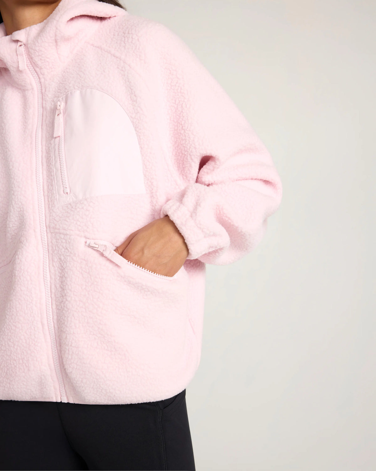 The Soft Luxe Hooded Berber Jacket - Tender Touch Pink