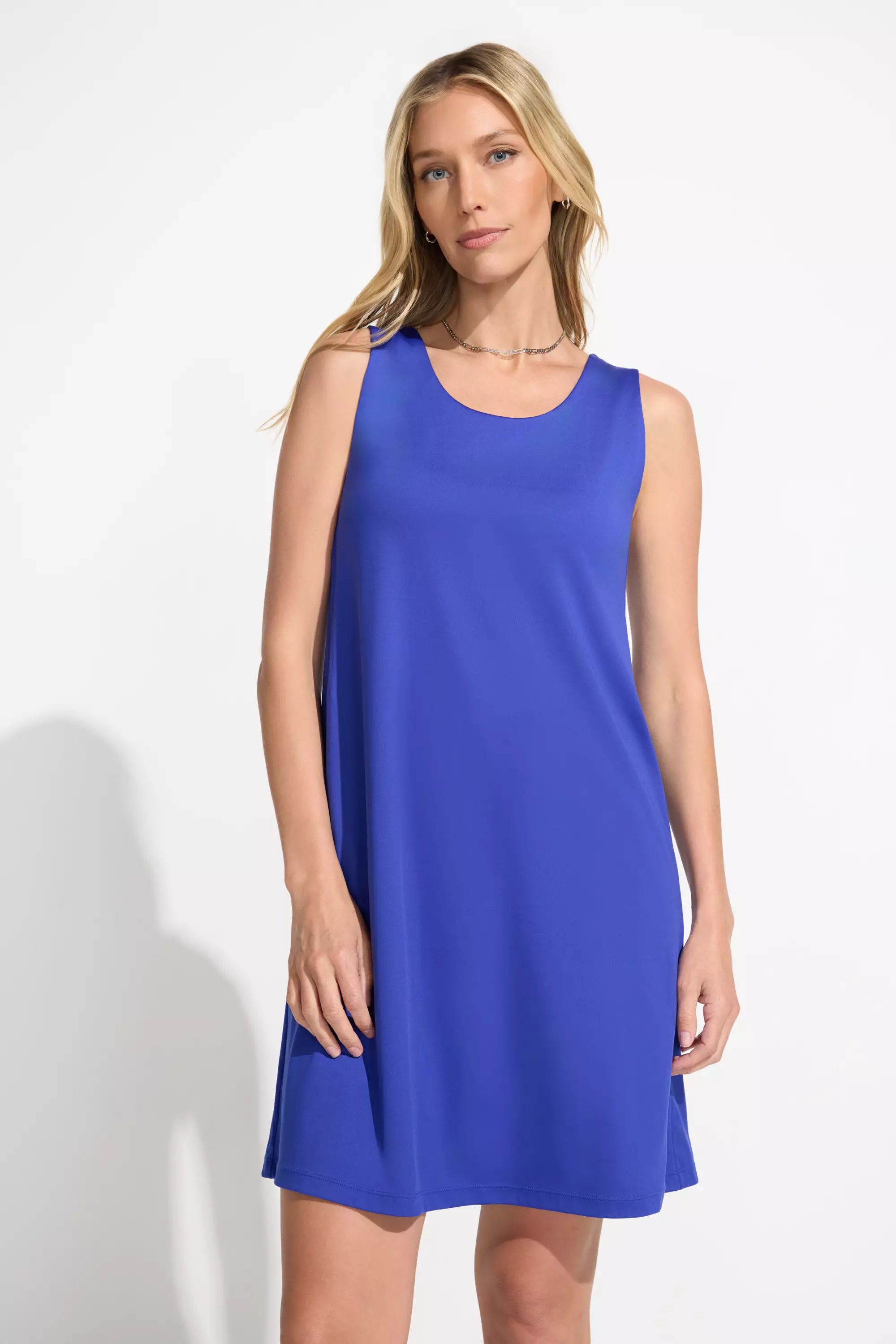 The Built-In Bra and Short GRS Certified Recycled Poly Tennis Dress - Blue