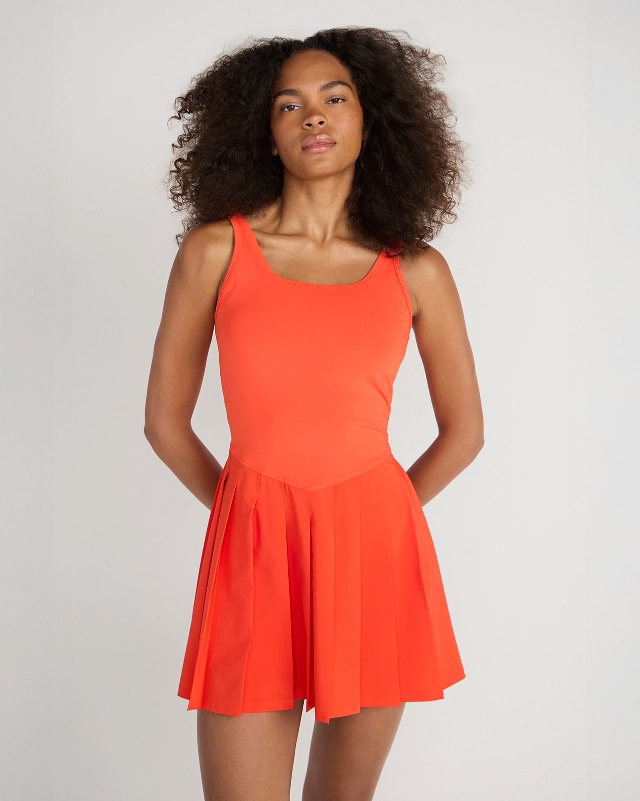 The Breathable GRS Certified Recycled Poly 3-in-1 Tennis Dress - Grenadine