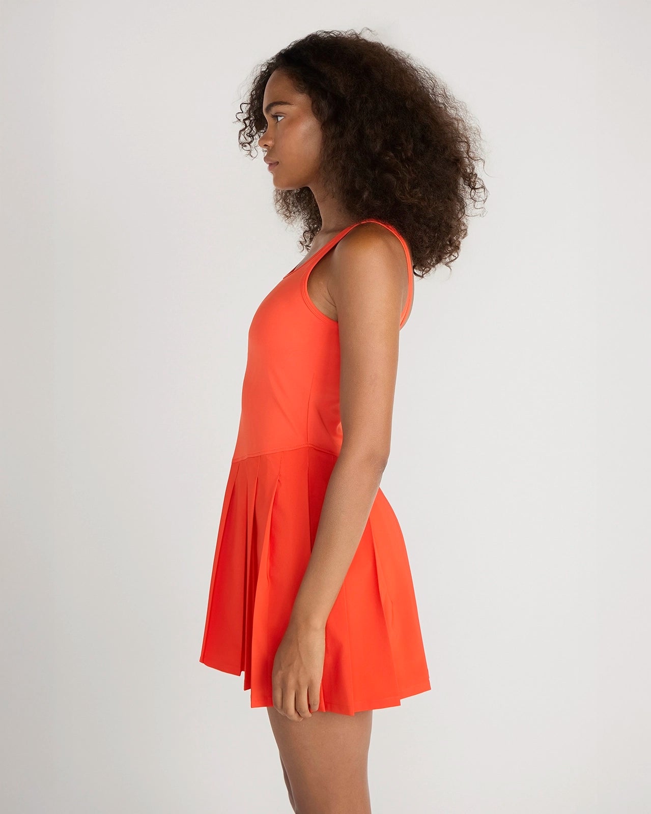 The Breathable GRS Certified Recycled Poly 3-in-1 Tennis Dress - Grenadine