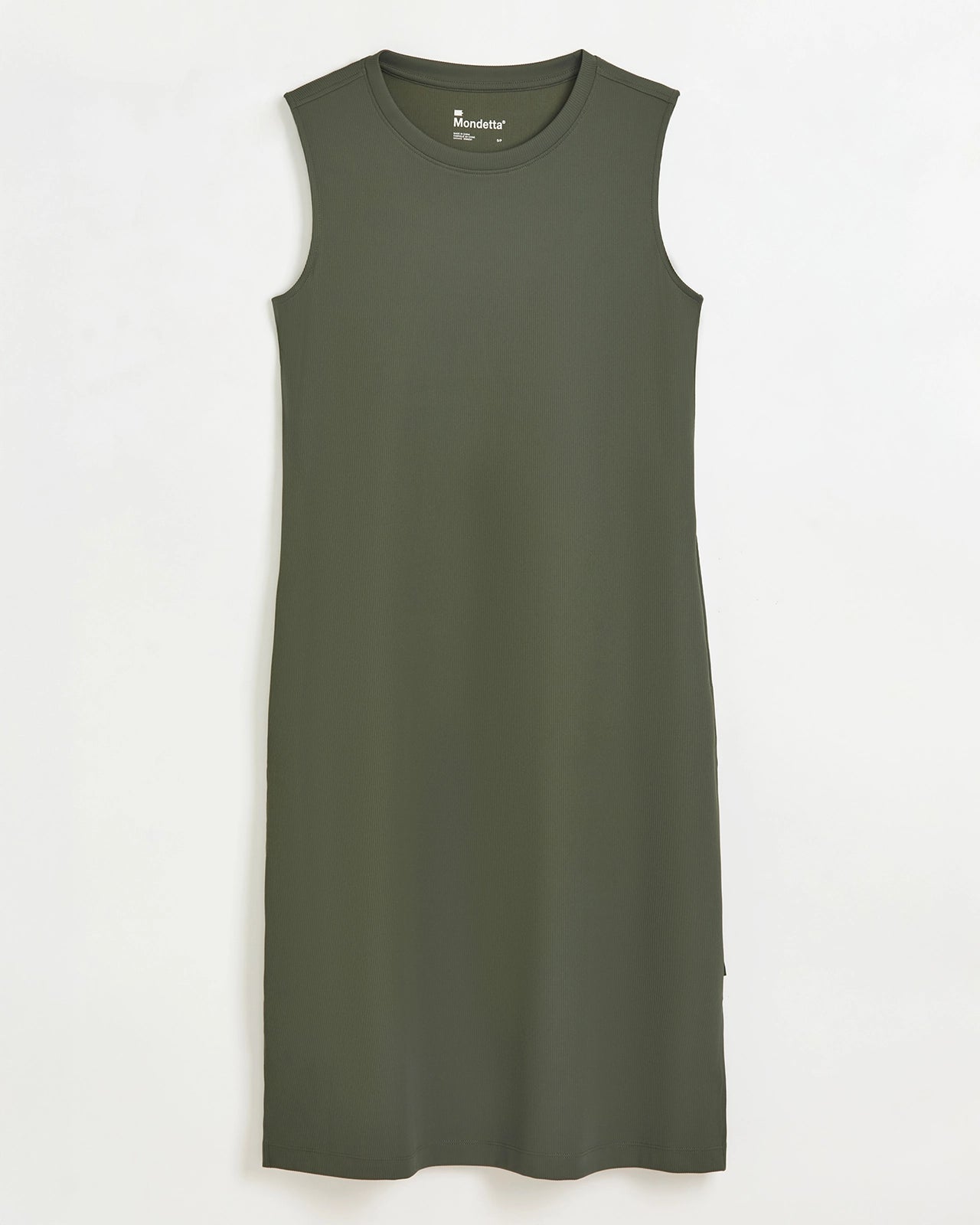 The Soft Luxe Rib Everyday Dress - Thyme Green