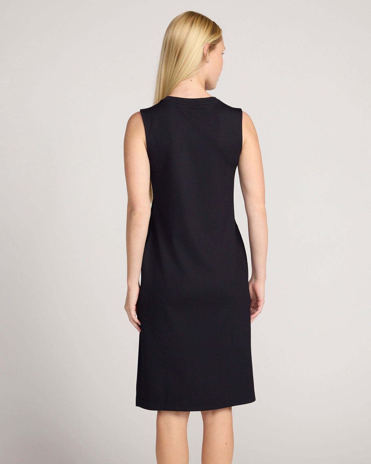 The Soft Luxe Rib Everyday Dress - Black
