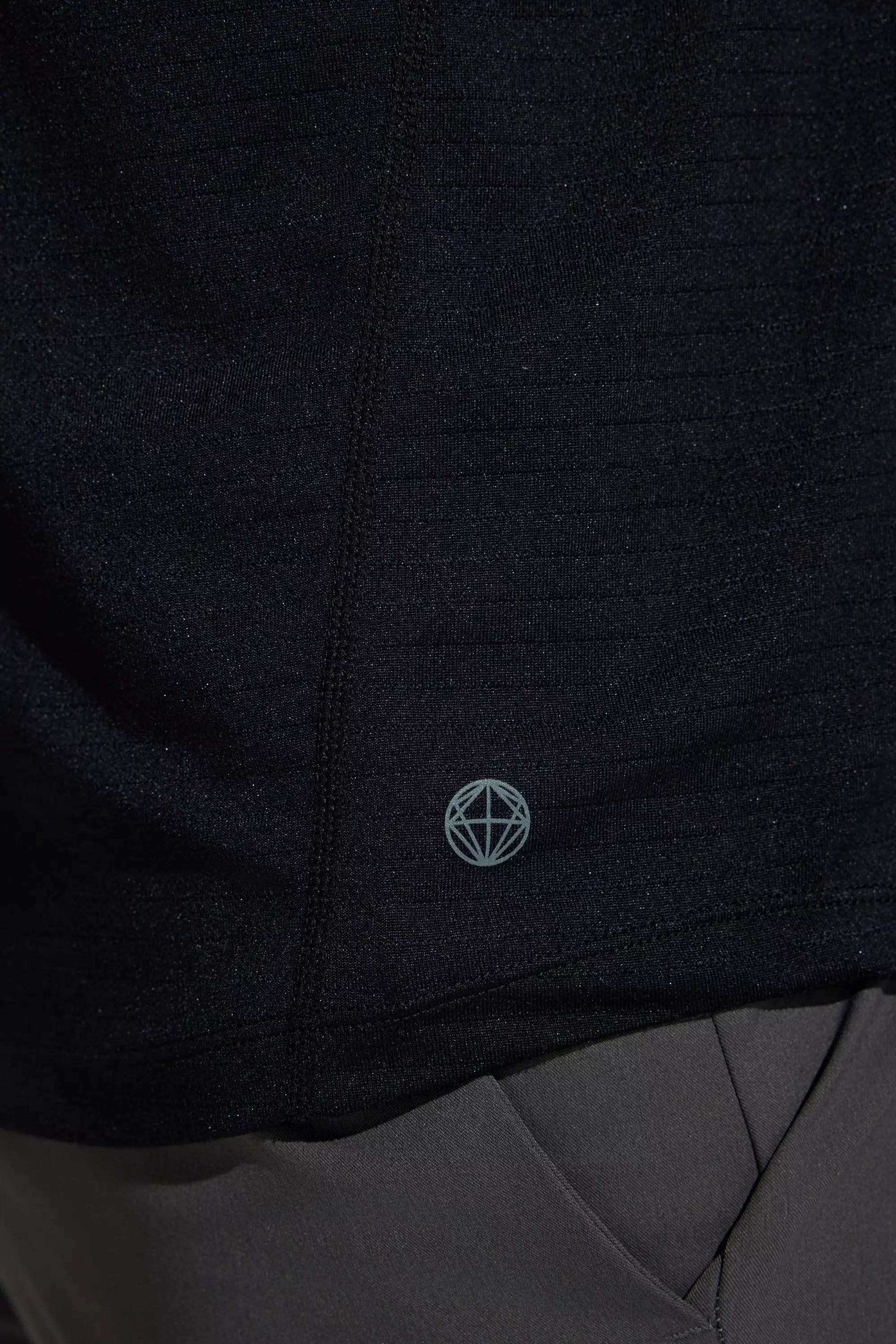 The Active Lightweight GRS Certified Recycled Poly Short Sleeve Tee - Black Solid