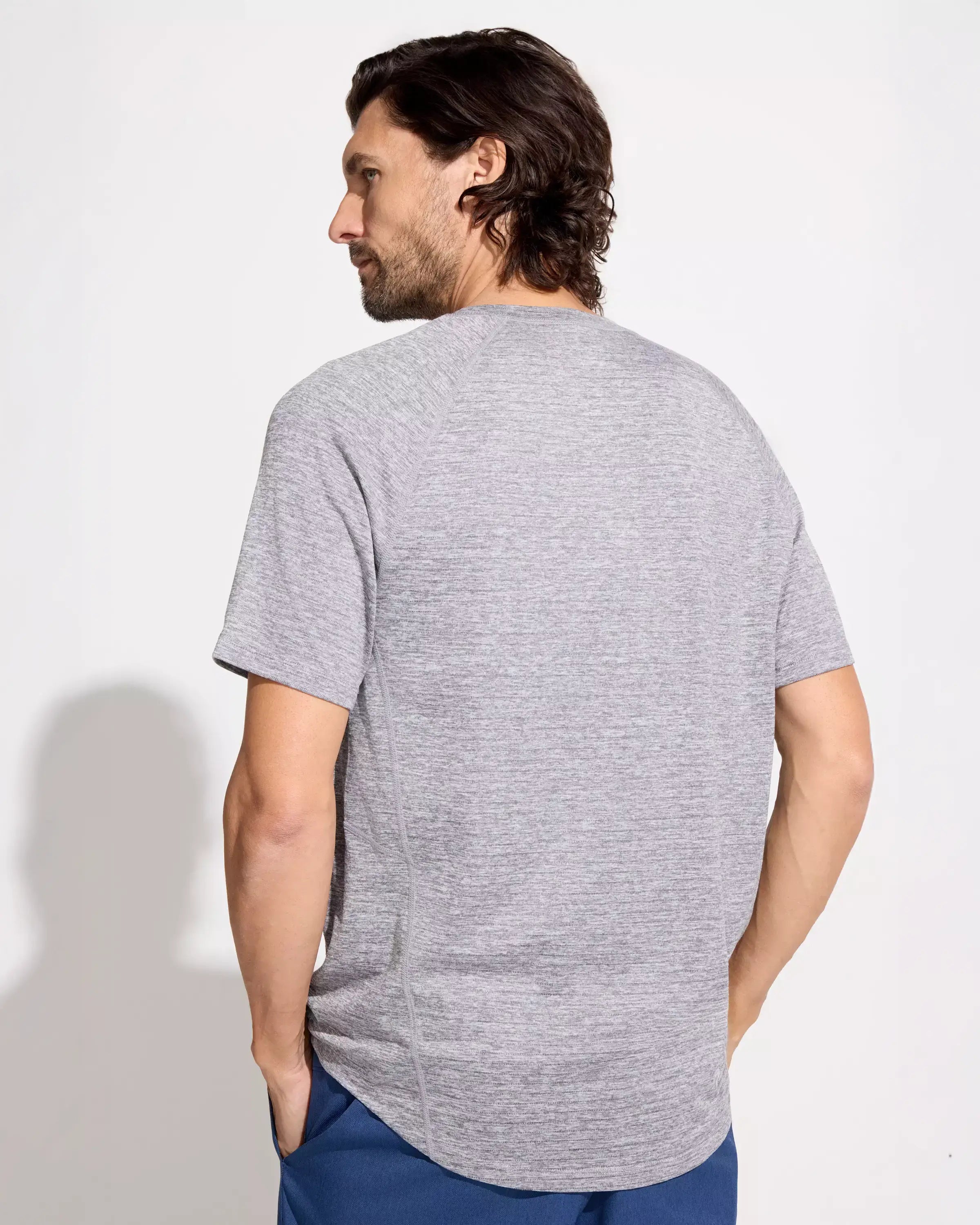 The Active Lightweight GRS Certified Recycled Poly Short Sleeve Tee - Castle Rock Grey