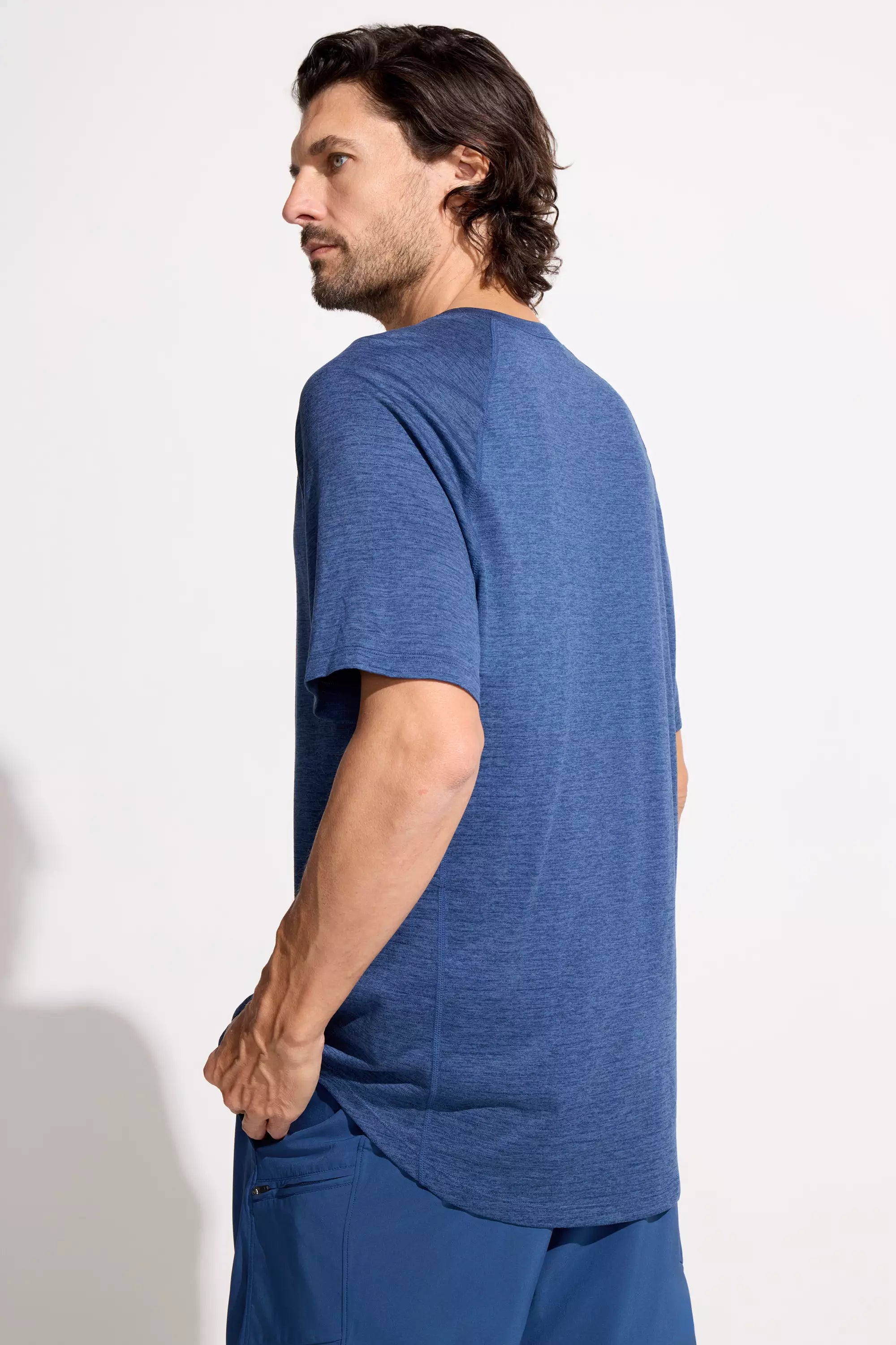 The Active Lightweight GRS Certified Recycled Poly Short Sleeve Tee - Sargasso Sea