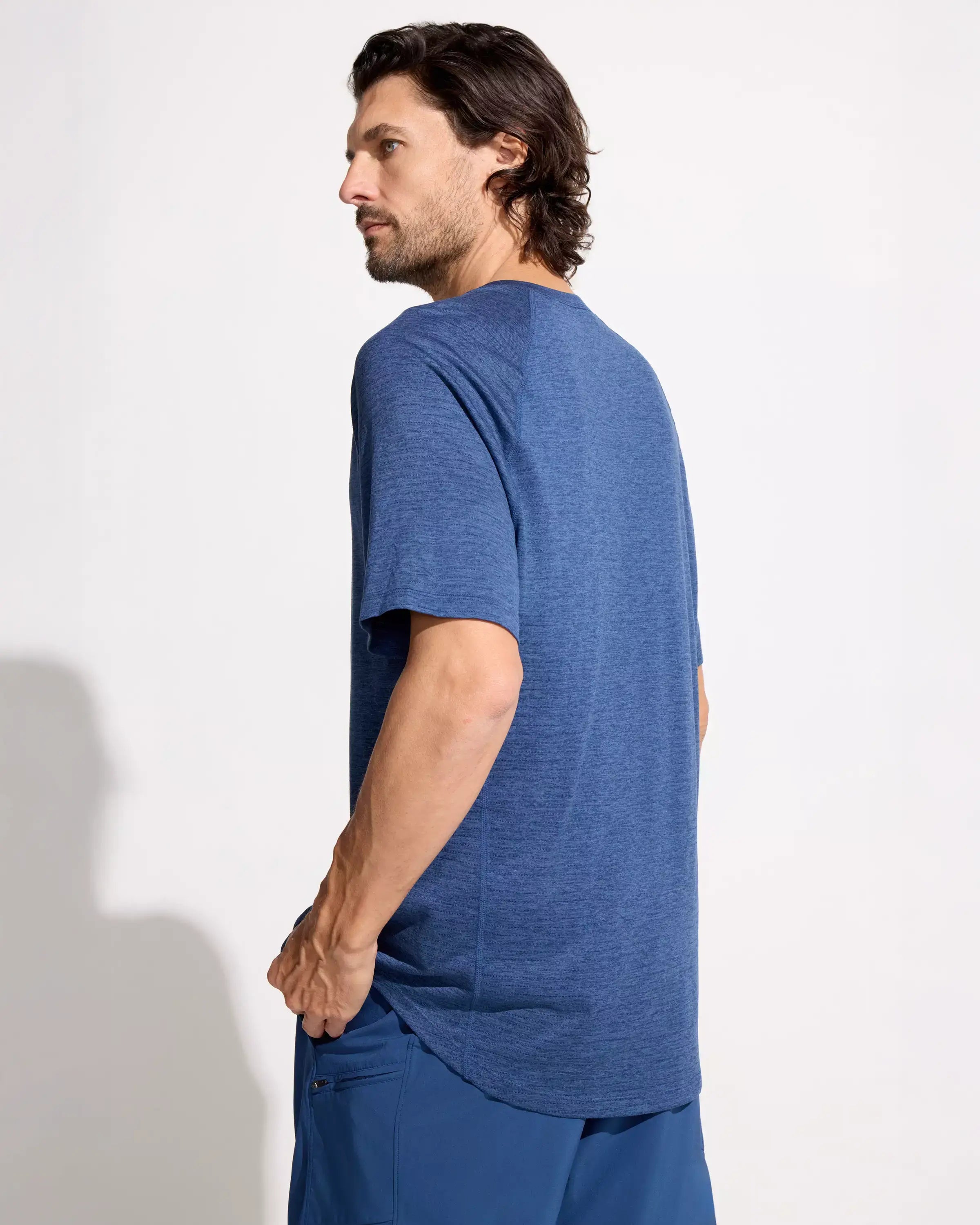 The Active Lightweight GRS Certified Recycled Poly Short Sleeve Tee - Sargasso Sea Blue