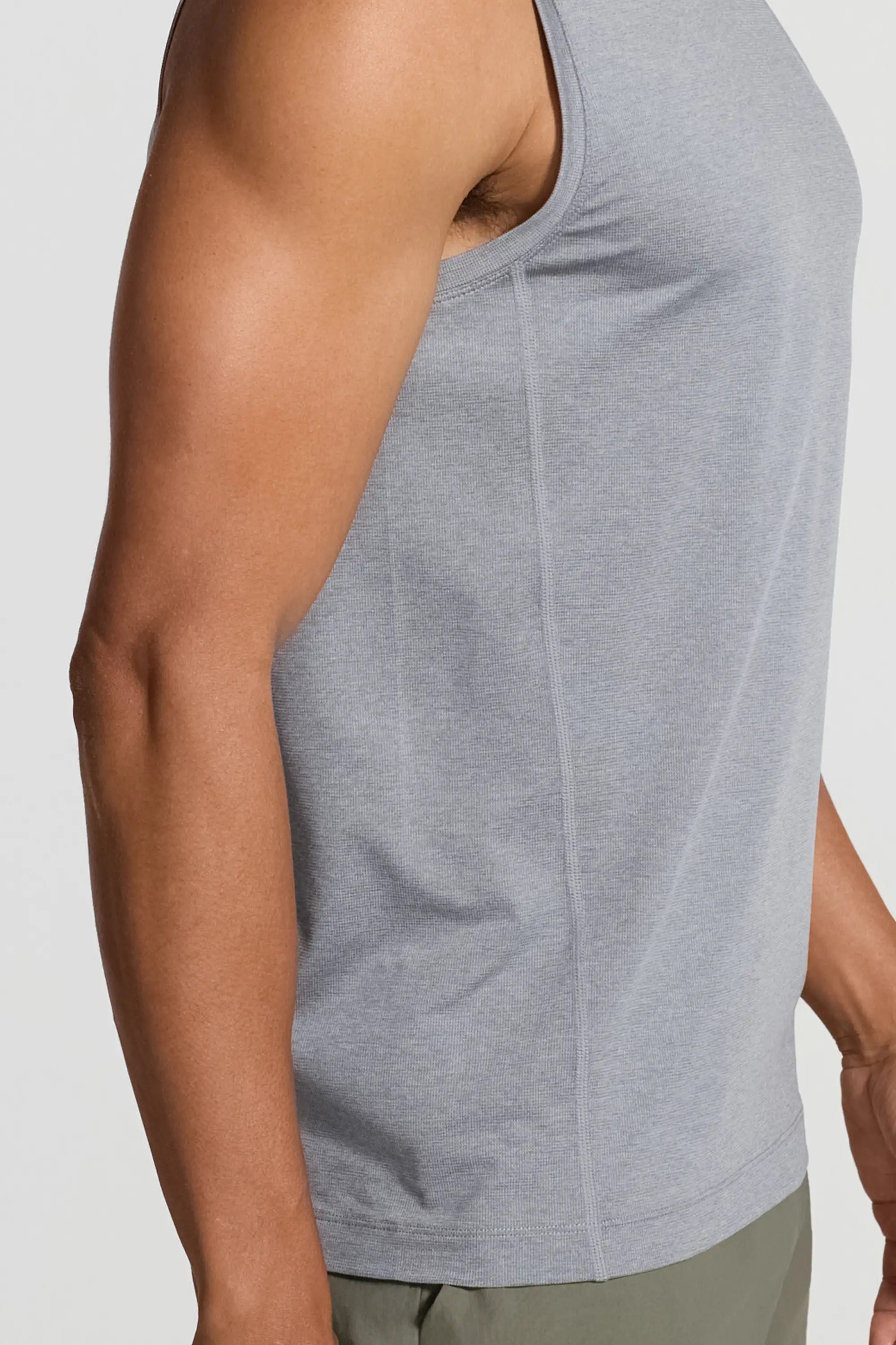 Men's Active Crew Neck Tank - Grey