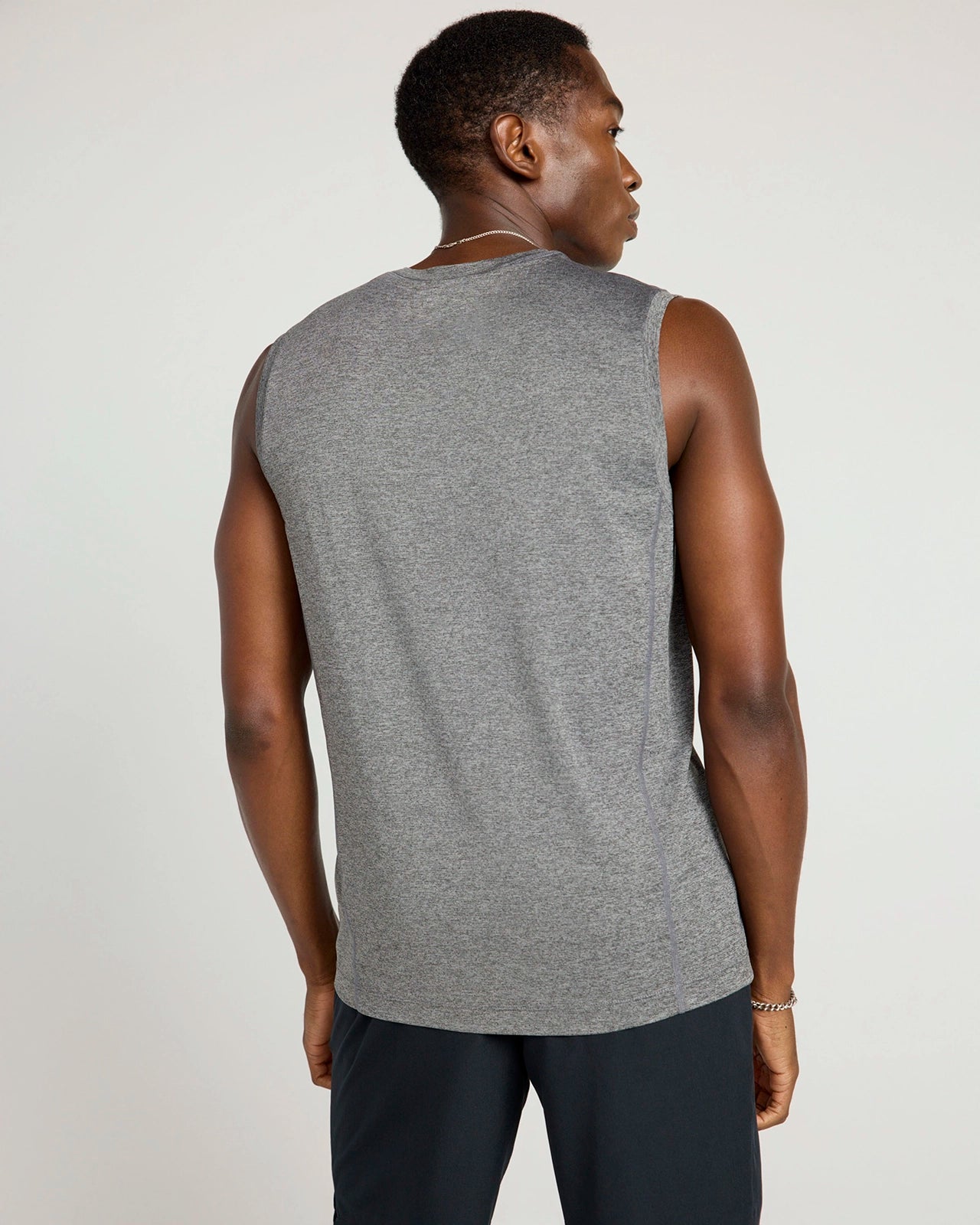 The Active Stretch GRS Certified Recycled Poly Tank - Heather Grey
