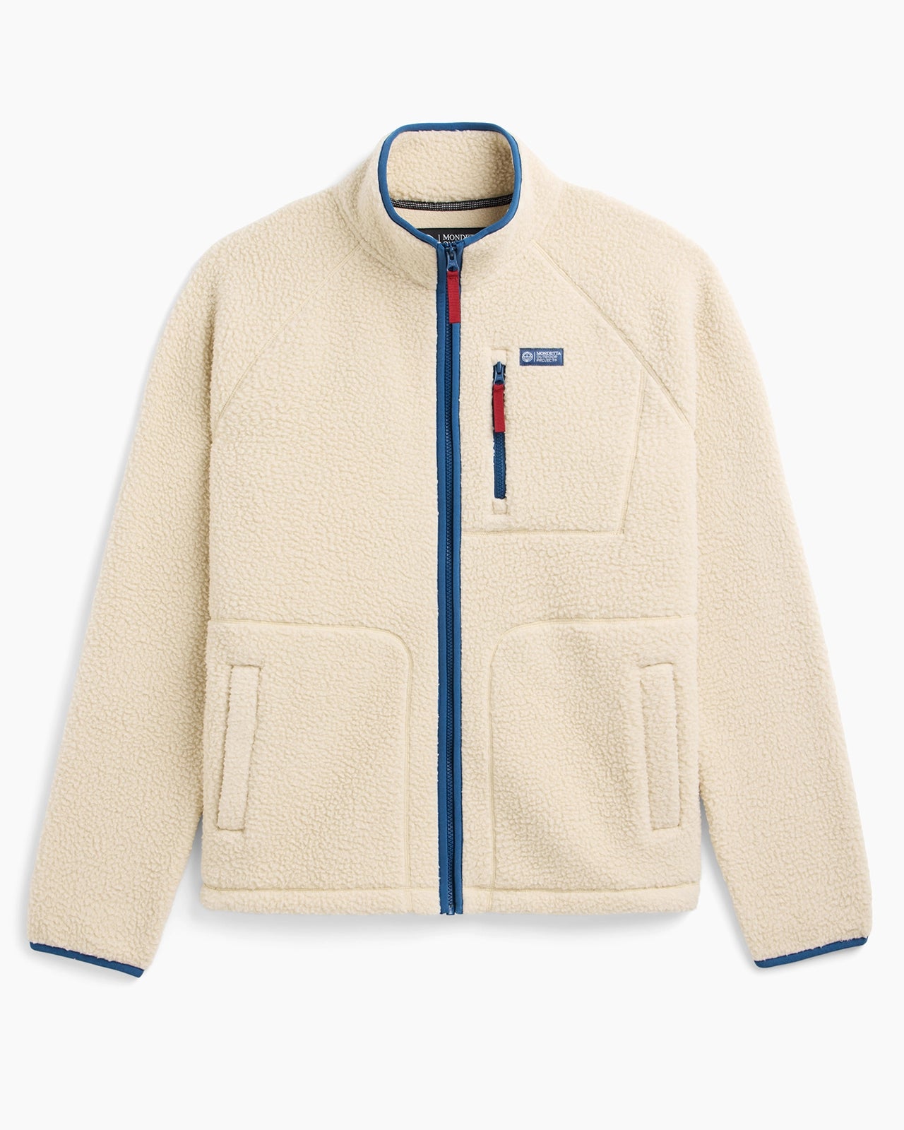 The Berber Soft Luxe GRS Certified Recycled Poly Zip Jacket - Abbey Stone