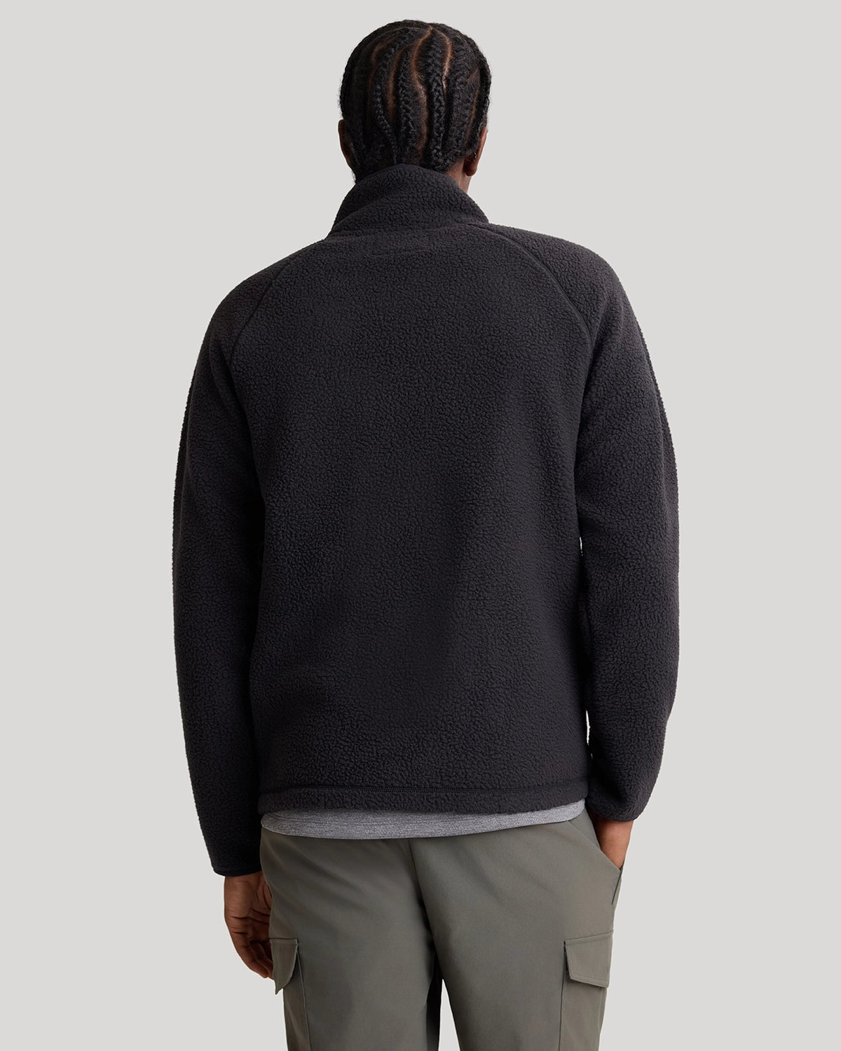 The Berber Soft Luxe Zip Jacket - Moonless Night