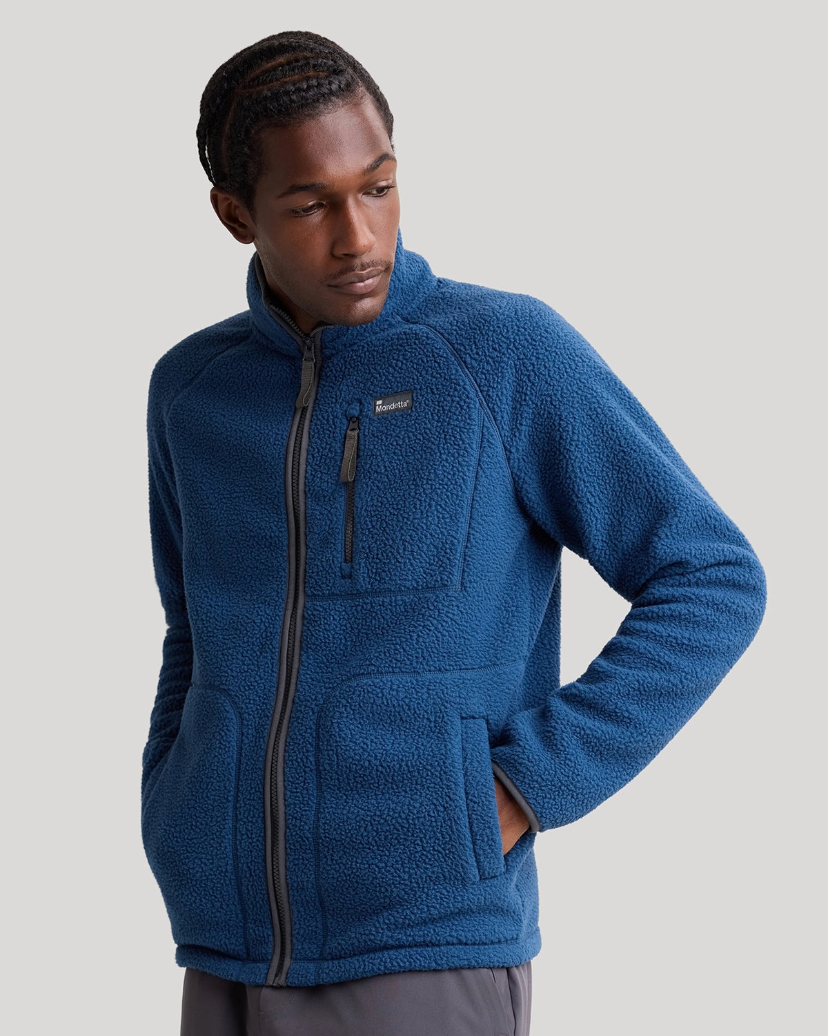 The Berber Soft Luxe Zip Jacket - Moonlit Ocean Navy